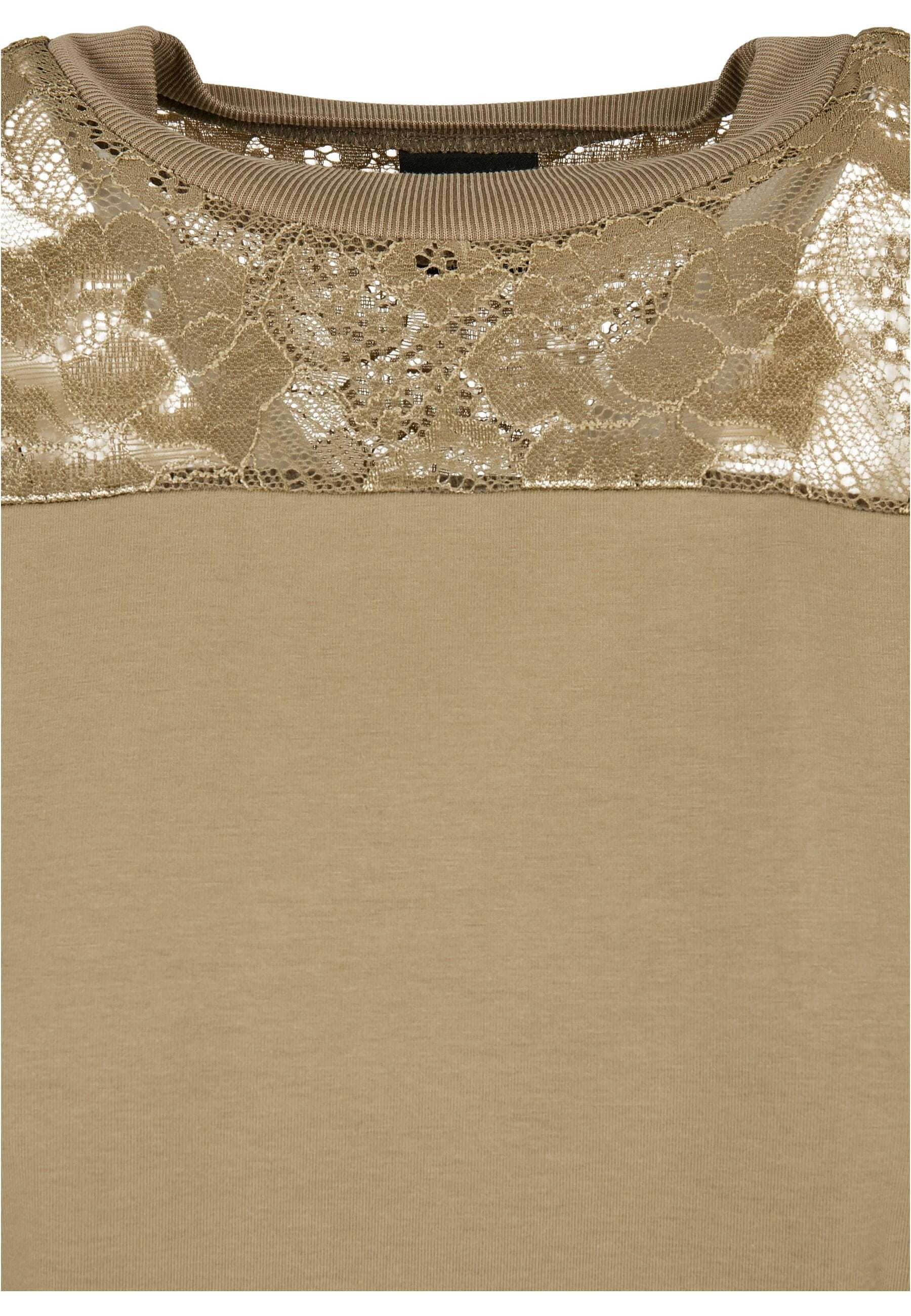 URBAN CLASSICS Shirtkleid »Urban Classics Damen Ladies Lace Tee Dress«, (1 tlg.)