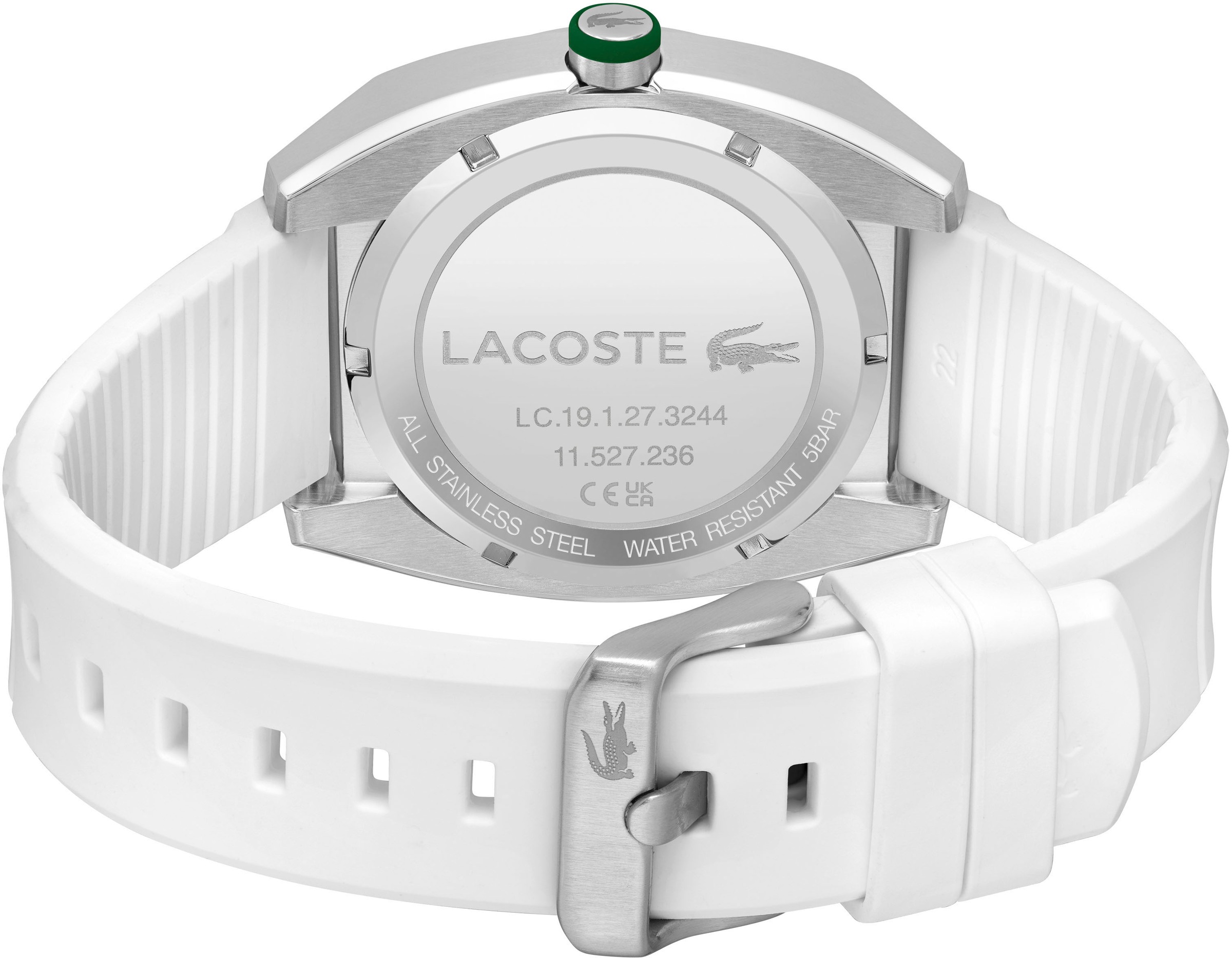 Lacoste Quarzuhr »SPRINT«, Armbanduhr, Herrenuhr, Mineralglas, Silikonarmband