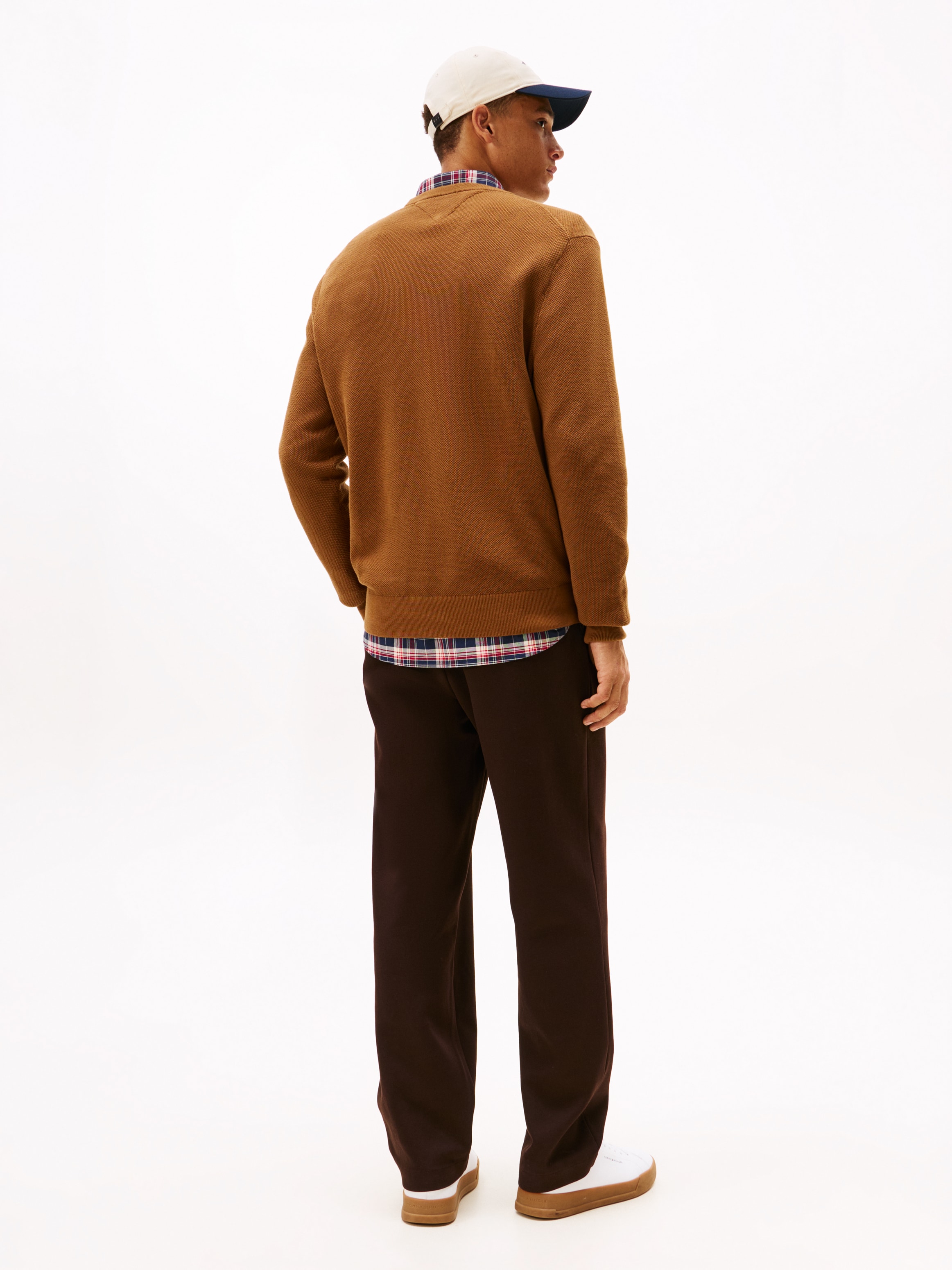 Tommy Hilfiger Rundhalspullover »ESSENTIAL STRUCTURE CREW NECK mit Struktur und Label«