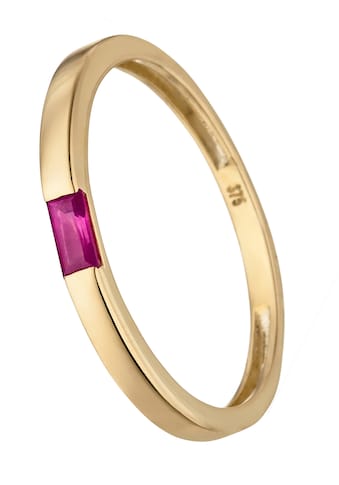 JOBO Goldring »Rubin-Ring«, 375 Gold kaufen