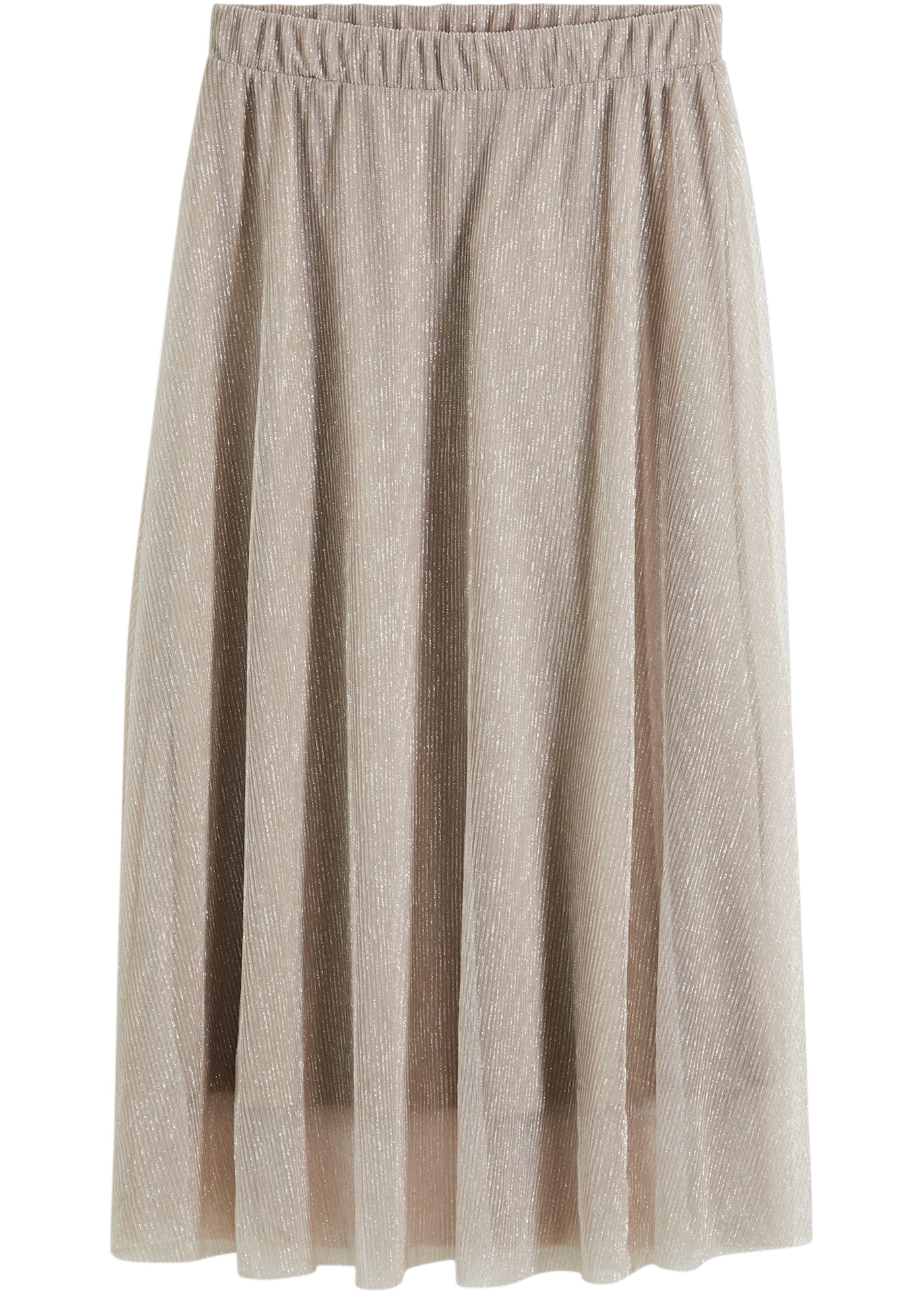 bonprix Jerseyrock »Jerseyrock« aus leicht transparentem Materialmix, ausgestellte Passform