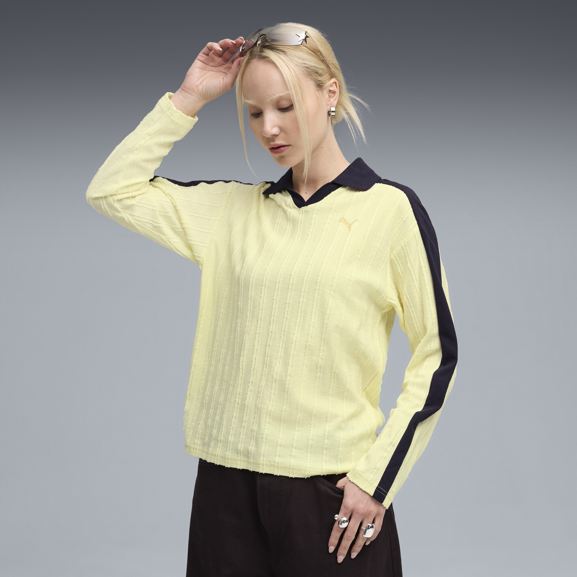 PUMA Poloshirt »T7 Relaxed Langarm-Polo Damen«