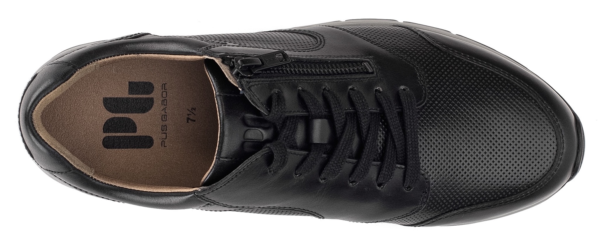 Pius Gabor Sneaker, Freizeitschuh, Schnürer, Halbschuh mit Logoprägung, Weite G (=weit)