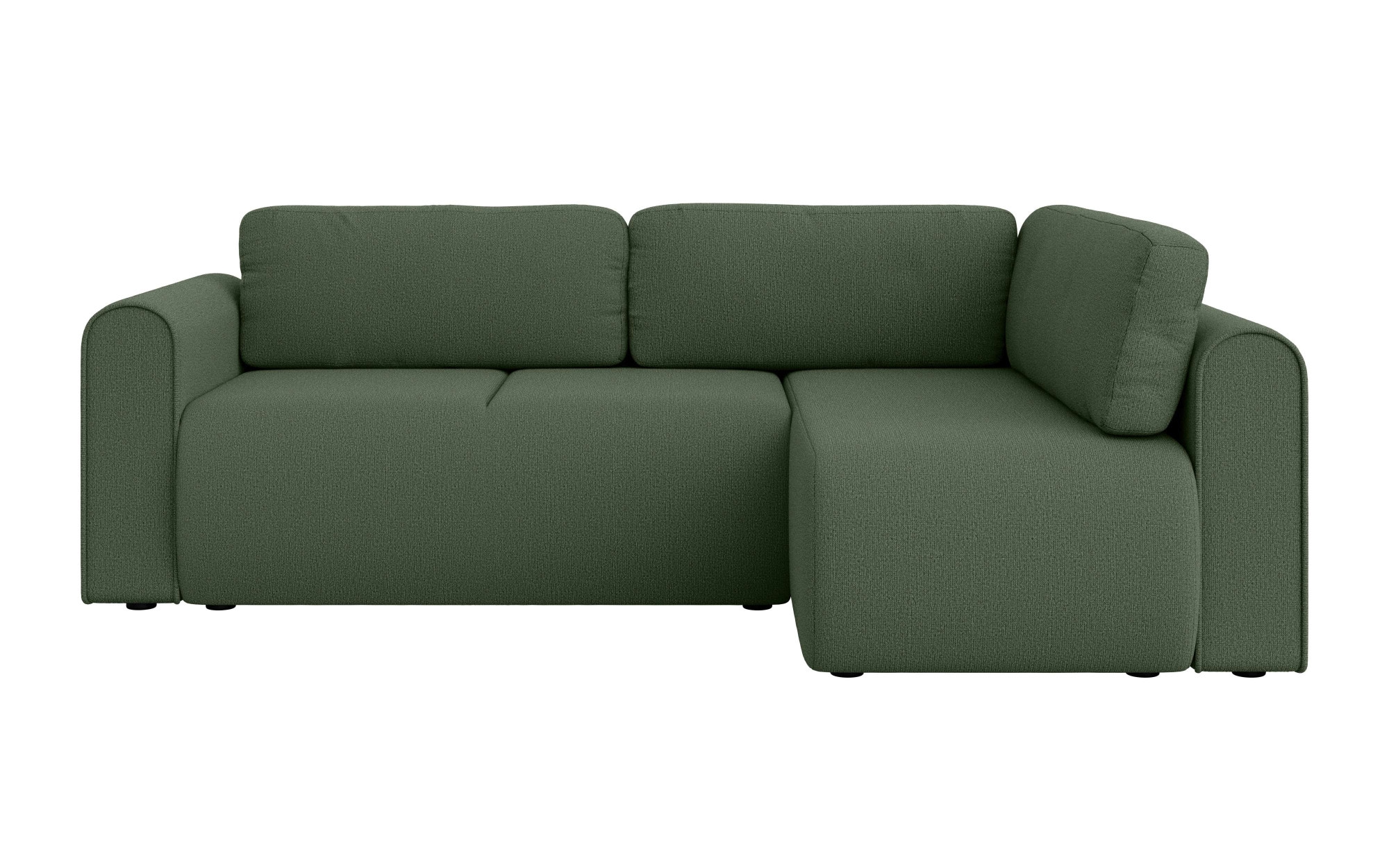 INOSIGN Ecksofa »Zacharia wahlweise Schlafsofa mit Bettkasten, B/T/H 250/166/86 cm«, L-Form mit Wellenunterfederung, Ottomane rechts oder links bestellbar
