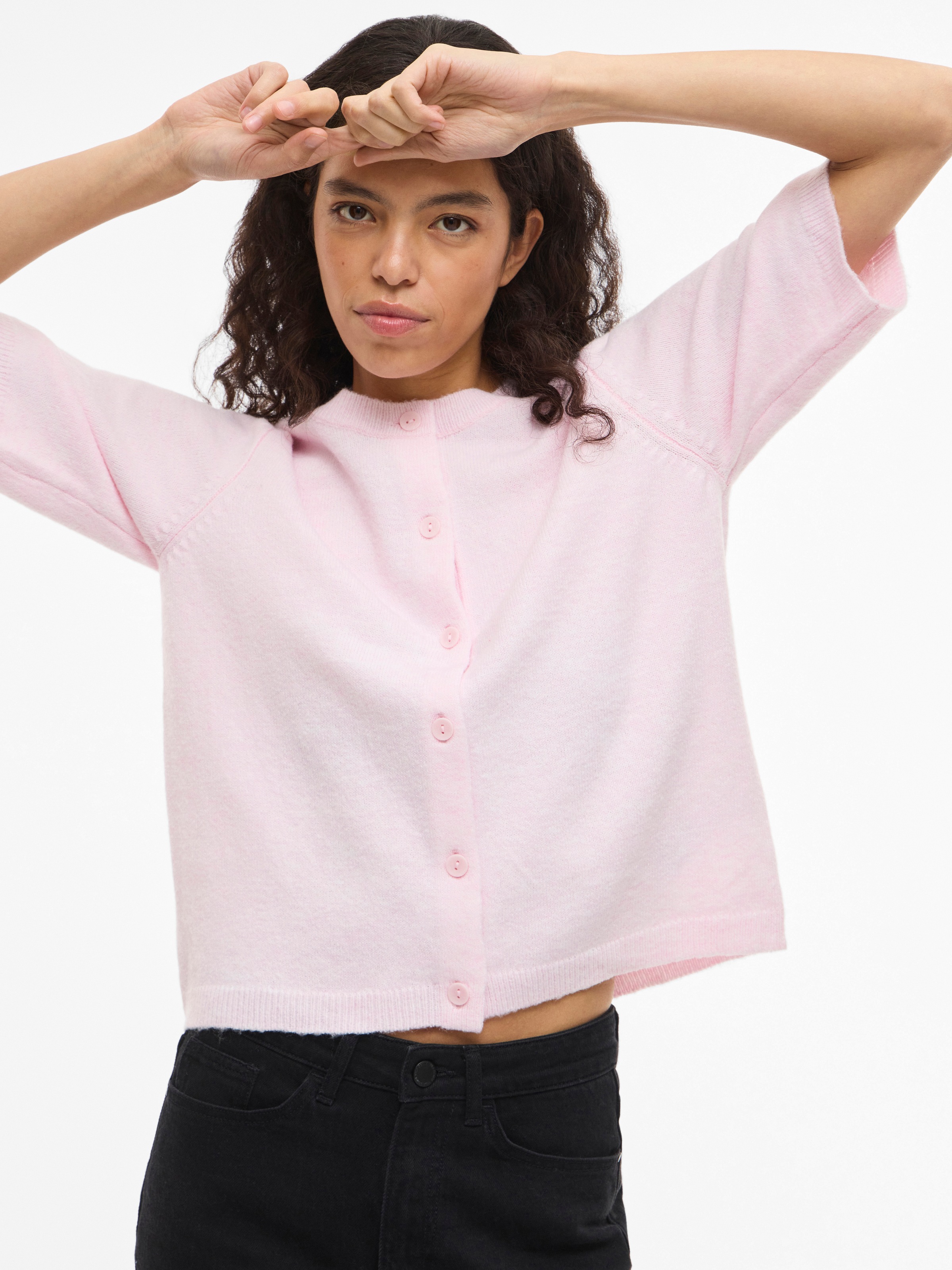 Vila Strickjacke "VILIGA 2/4 O-NECK KNIT CARDIGAN - NOOS" günstig online kaufen