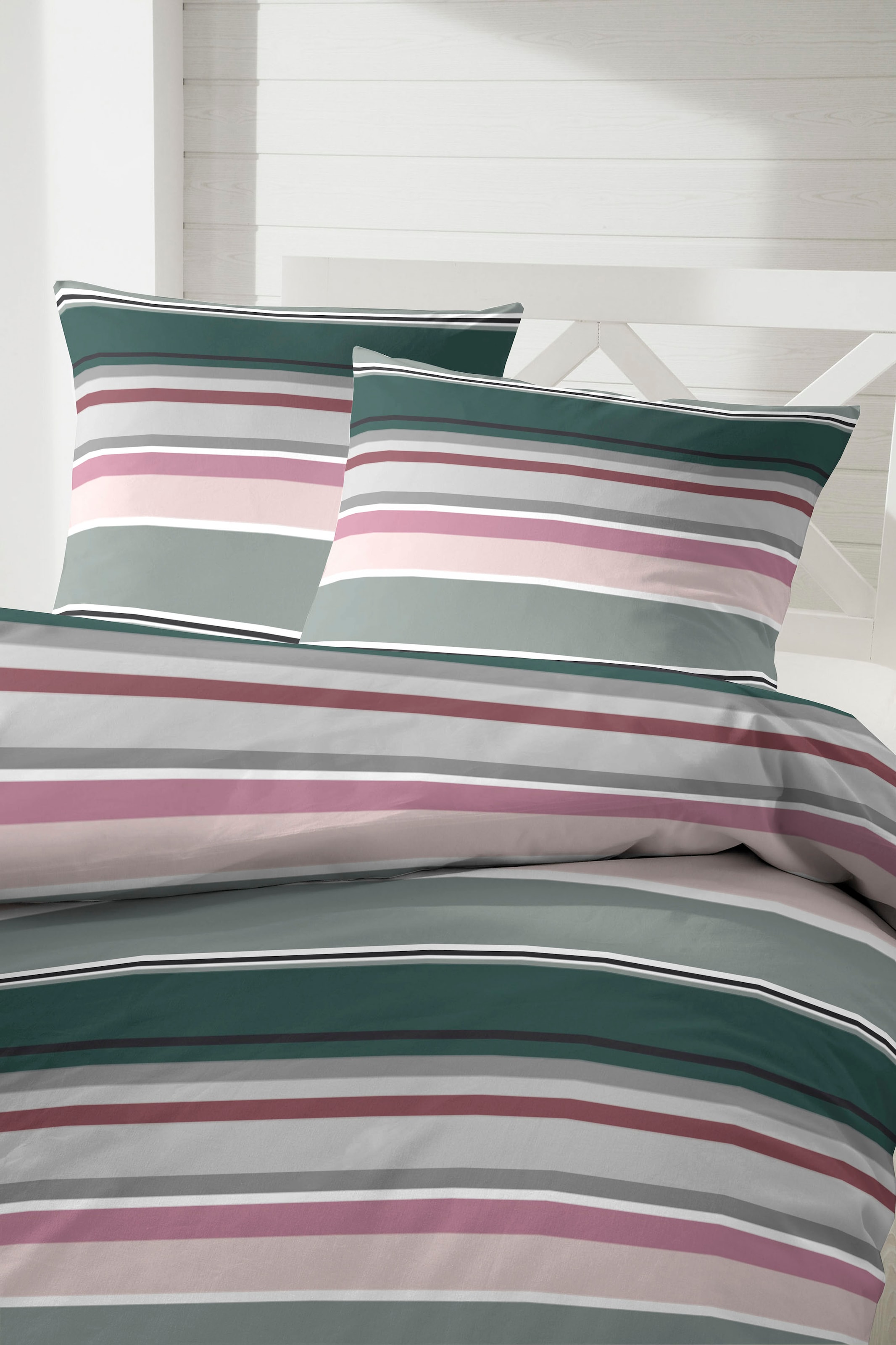 Primera Bettwäsche »Late Summer Stripe«, mit modernen Streifen in frischen Farben