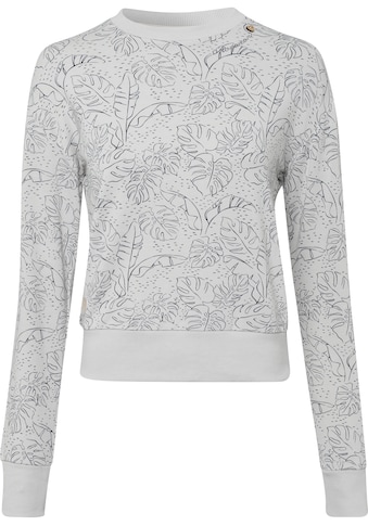 Ragwear Sweater »DELAIN«, im All Over-Print mit Zierknopf in natürlicher Holzoptik kaufen