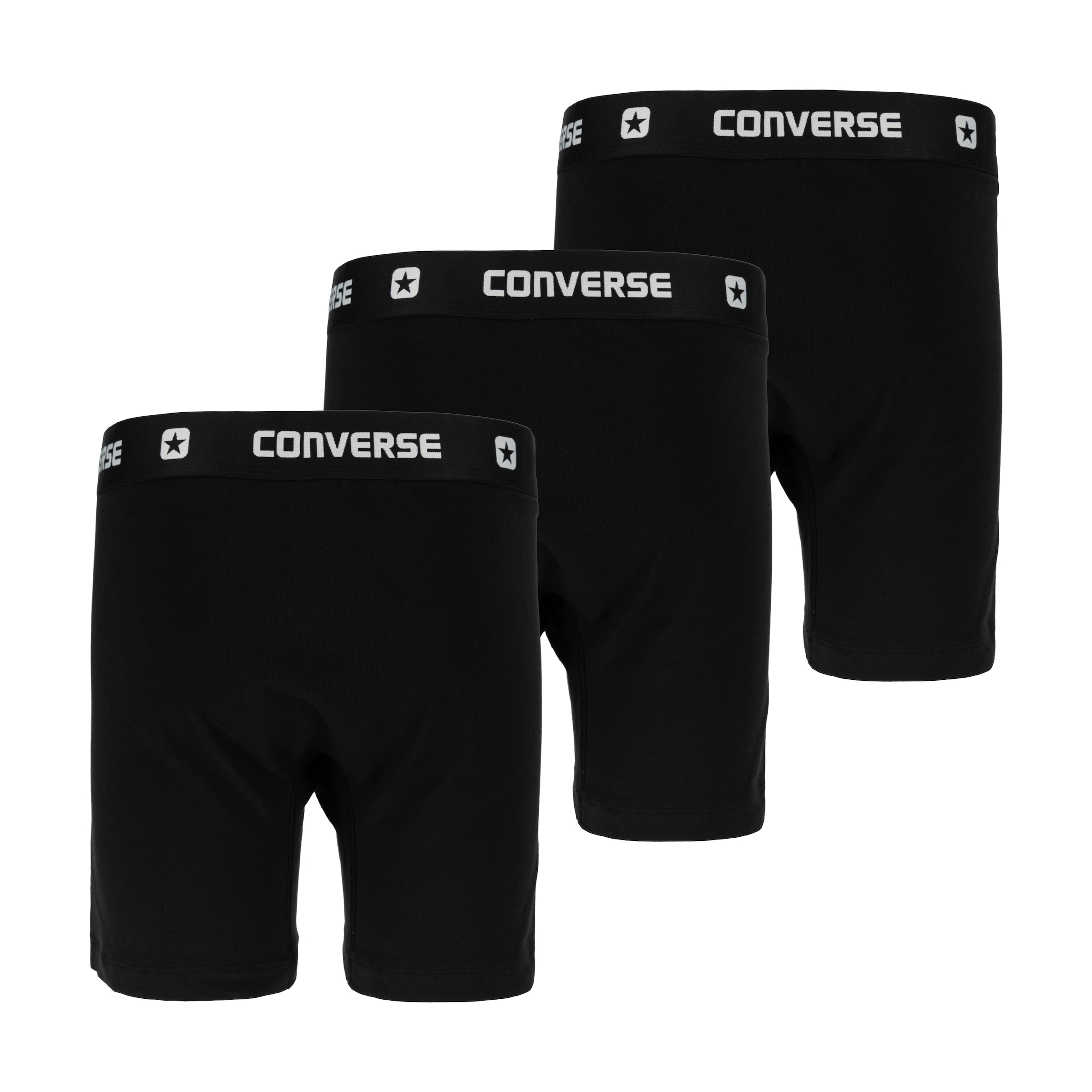 Converse Boxershorts »MENS SOLID 3PK COTTON BB« 3 Stk. 3er-Pack, mit elastischem Bund, aus Baumwolle und Elasthan