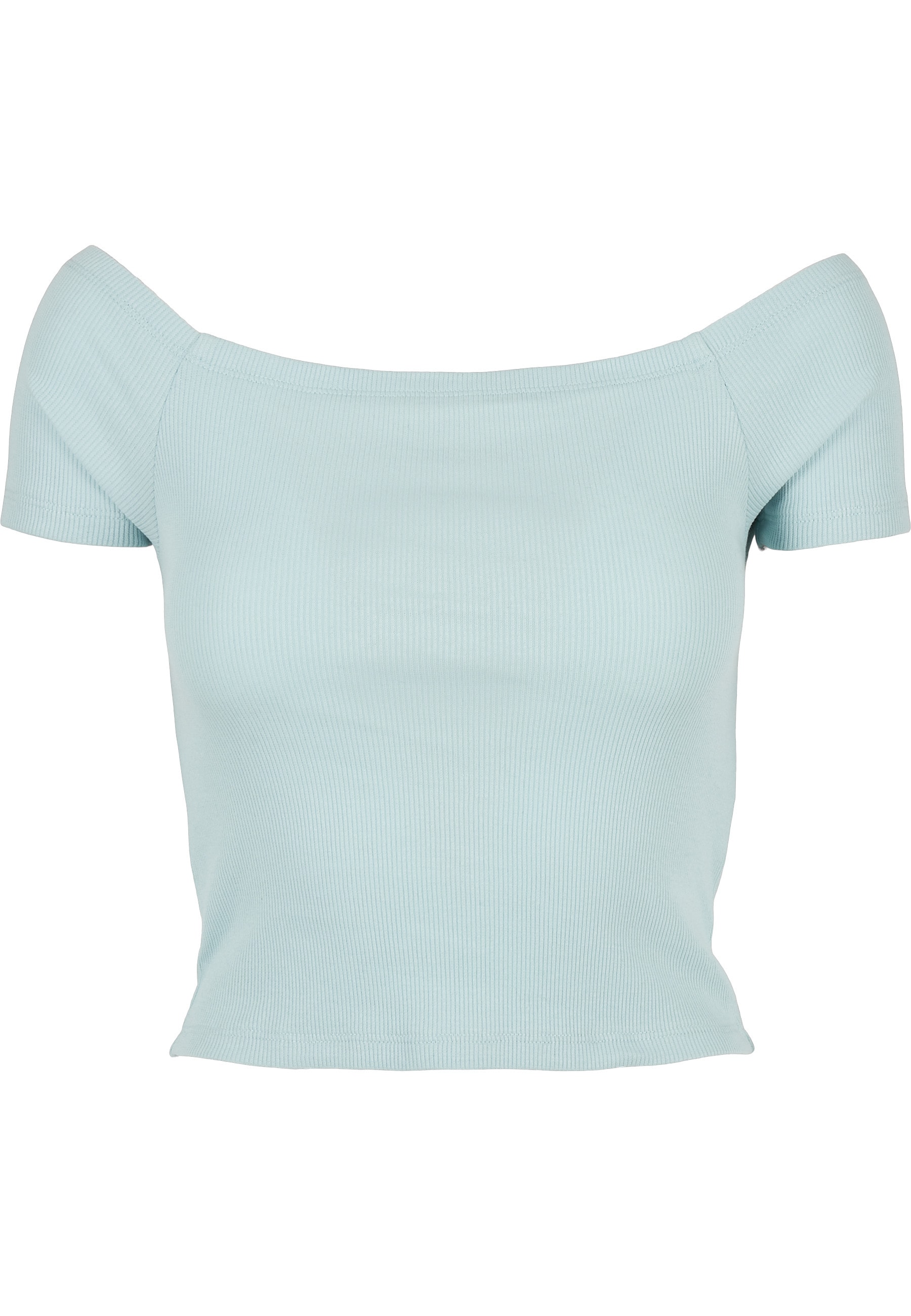 URBAN CLASSICS T-Shirt »Urban Classics Damen Ladies Off Shoulder Rib Tee« 1 Stk.