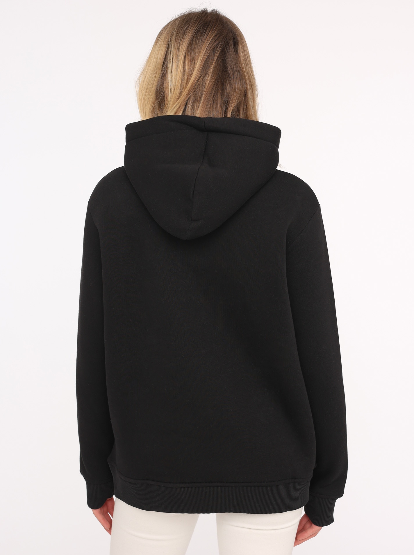 Zwillingsherz Hoodie , Kapuze, Langarm, Kängurutasche, Leo-Details, modisch
