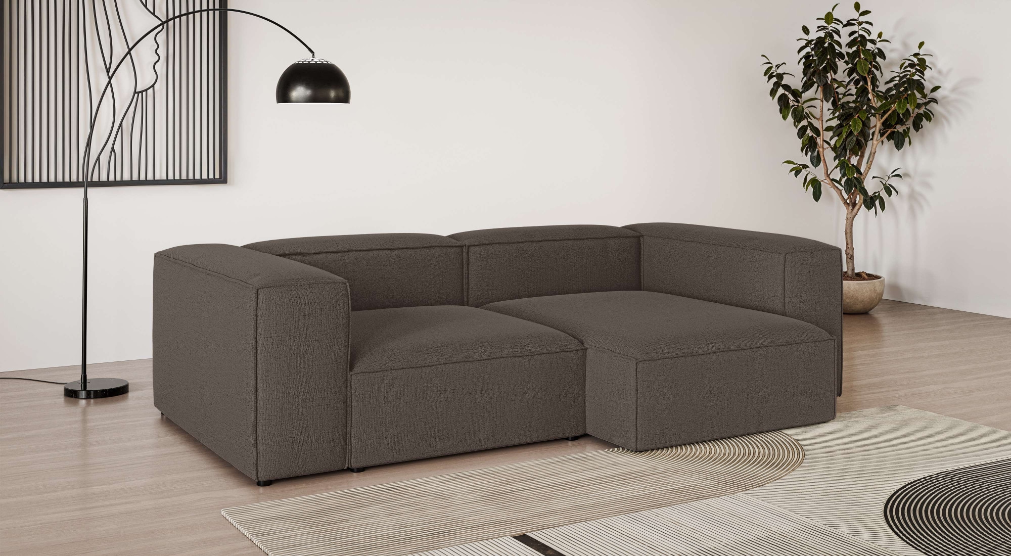 INOSIGN Ecksofa "XL HAILY L-Form, Modularsofa extra tief, Maße B/T/H: 260/1 günstig online kaufen