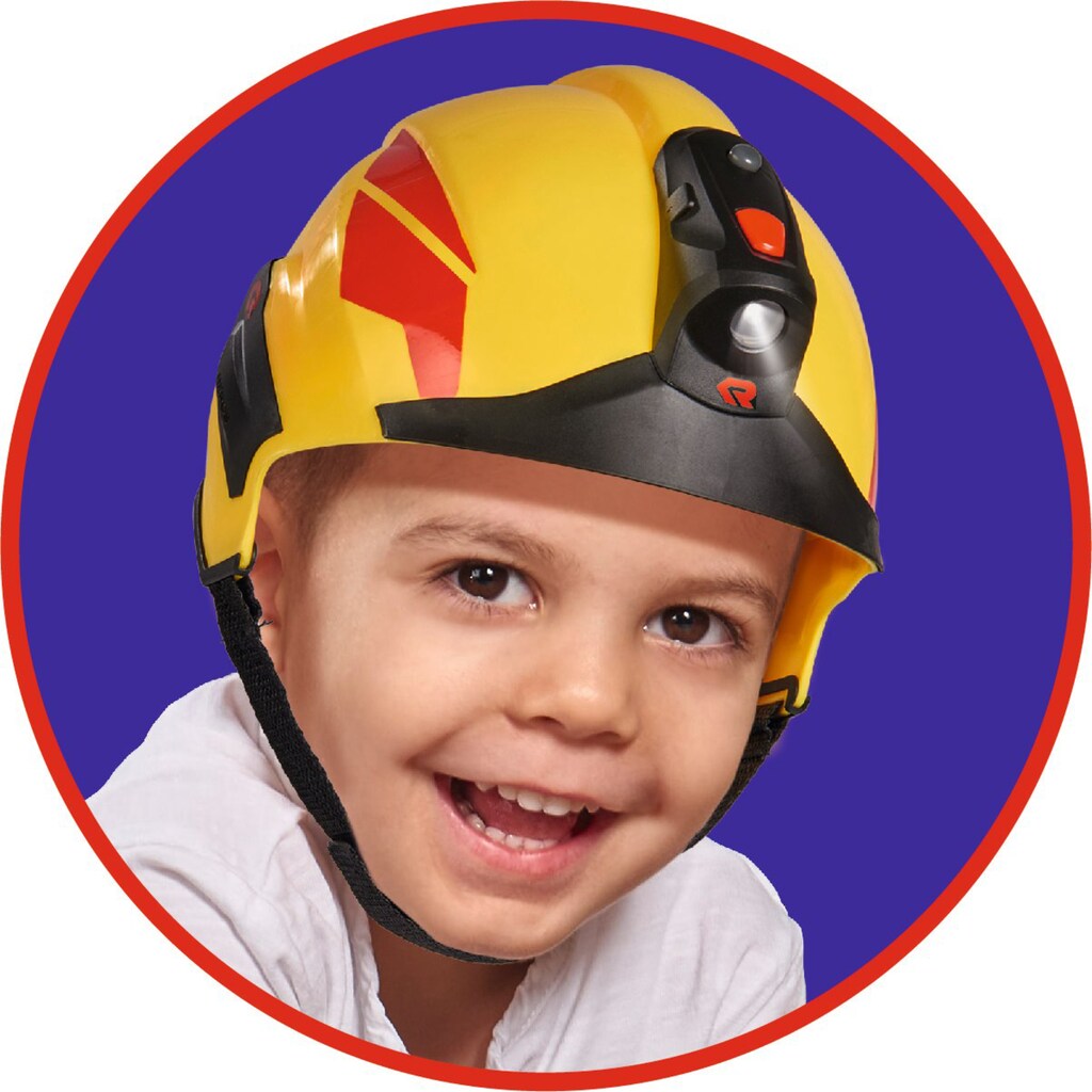SIMBA Spielzeug-Helm »Feuerwehrhelm Rosenbauer«, mit Licht