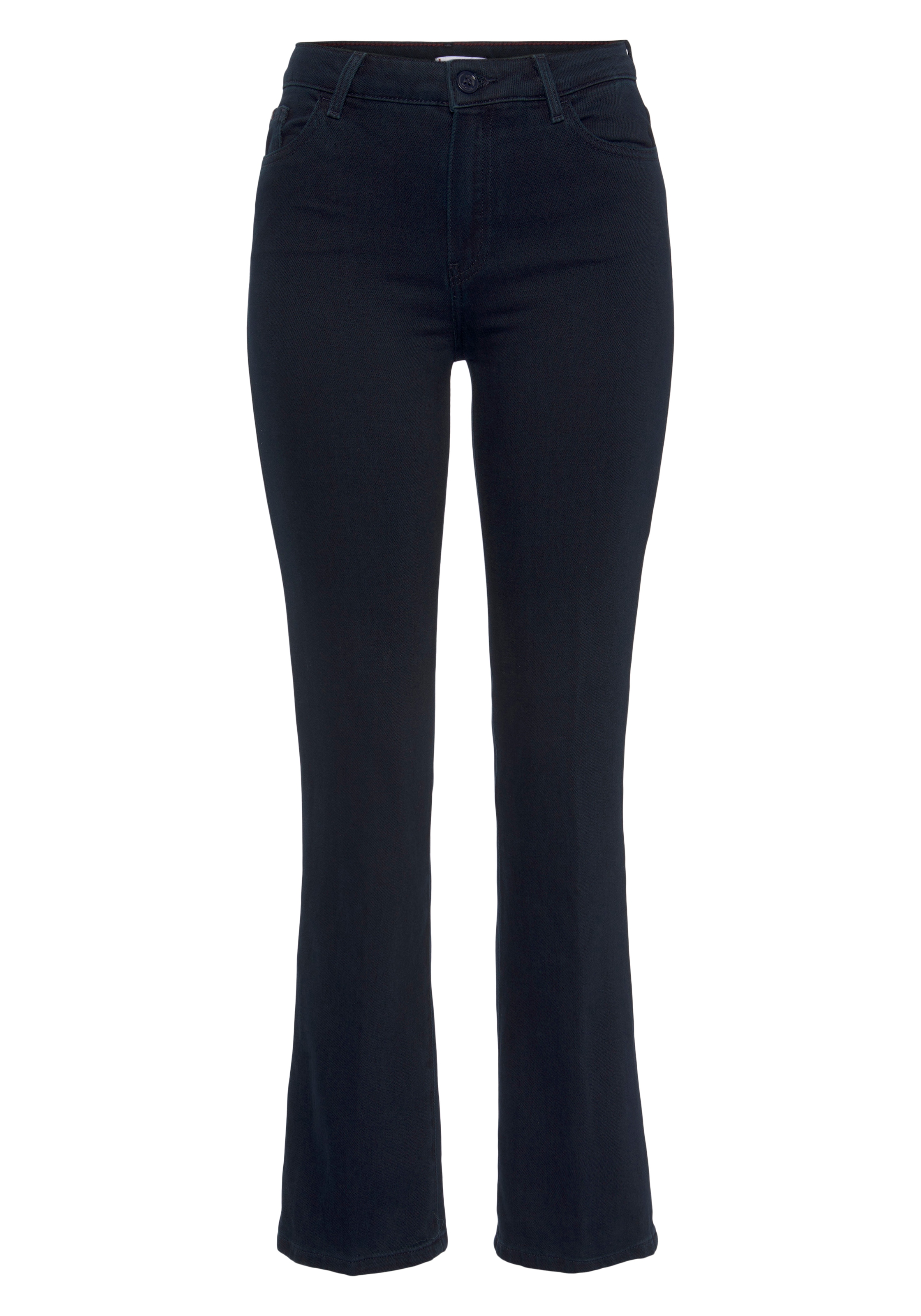 Tommy Hilfiger Bootcut-Jeans »BOOTCUT RW BEA«, mit Leder-Badge
