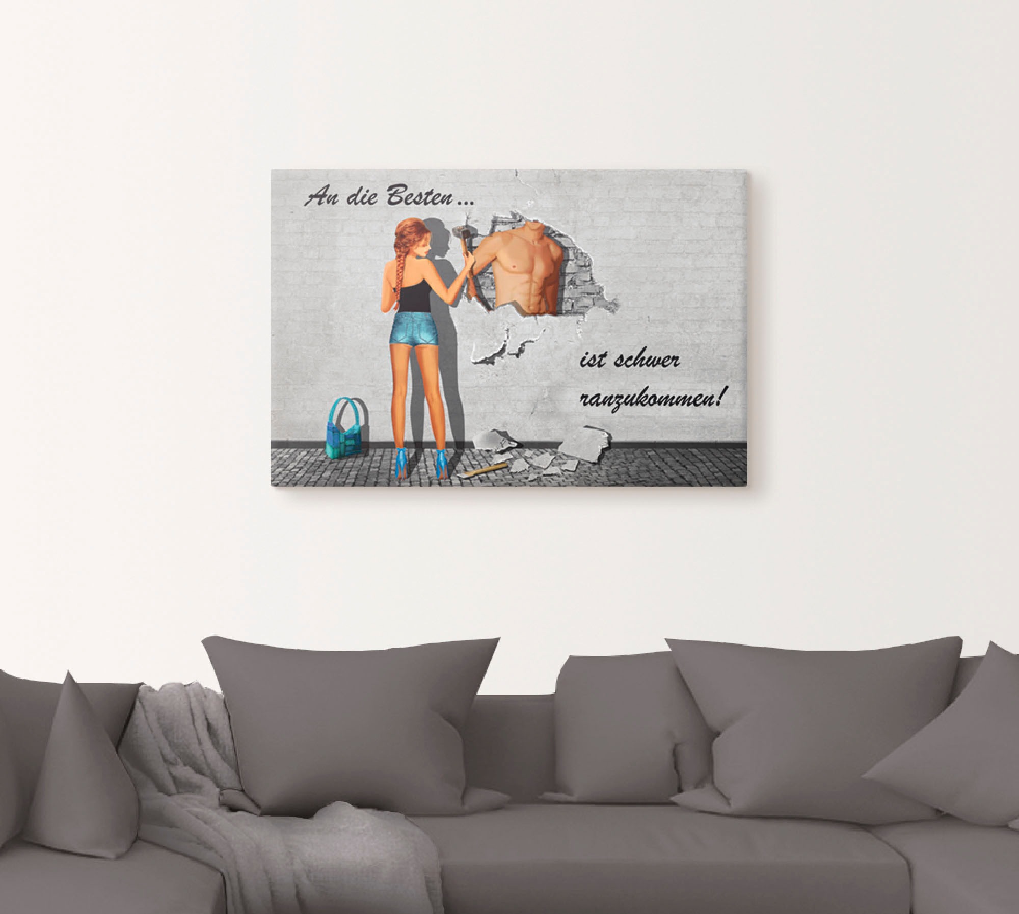 Artland "Die Besten" Frau 1 Stk. tlg. auf Holzrahmen gespannt günstig online kaufen