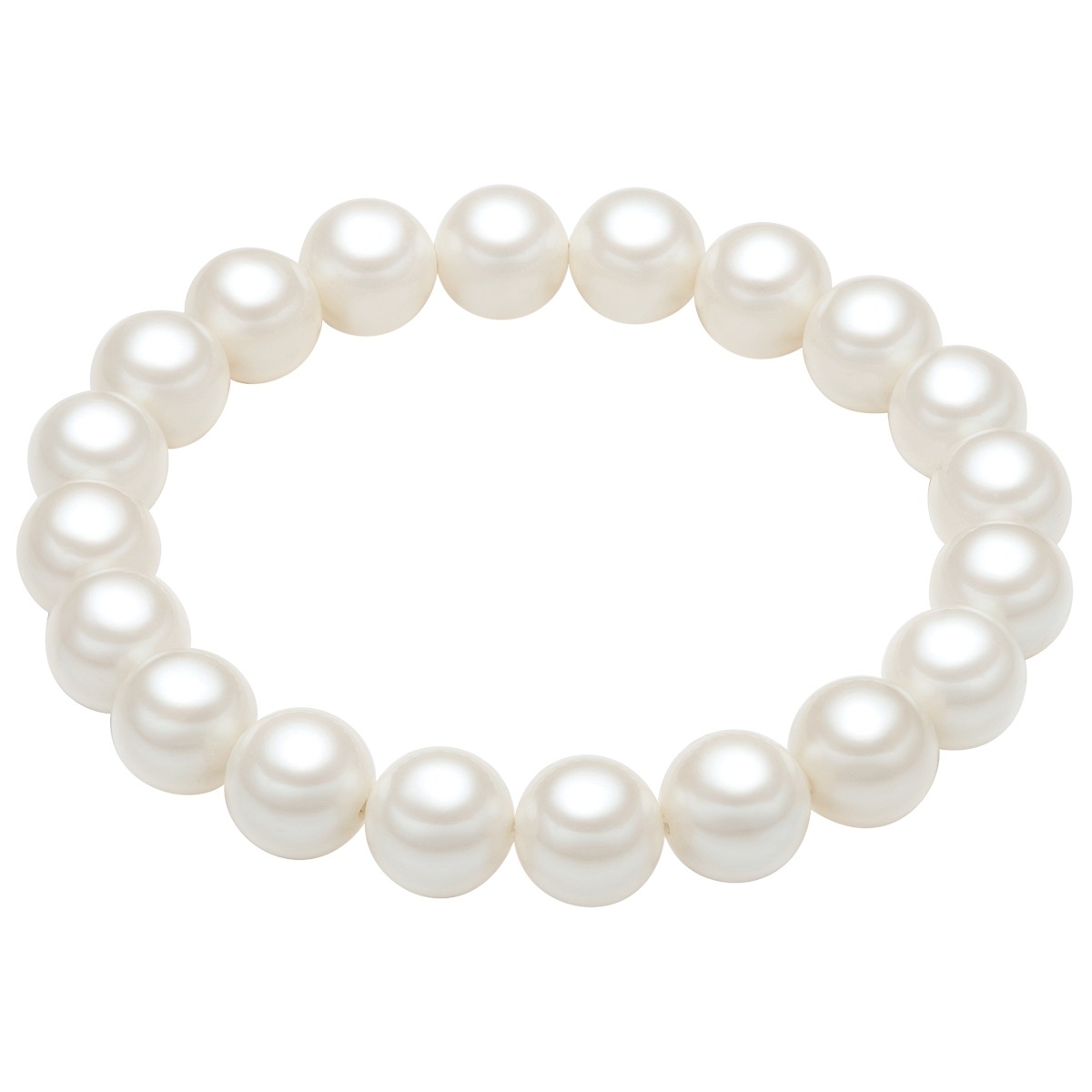 Perlenarmband RAFAELA DONATA "RD439" Gr. 16, weiß, Armbänder, Damen, 16, Perlen, Perlenarmband, Armband Muschelkernperle weiß