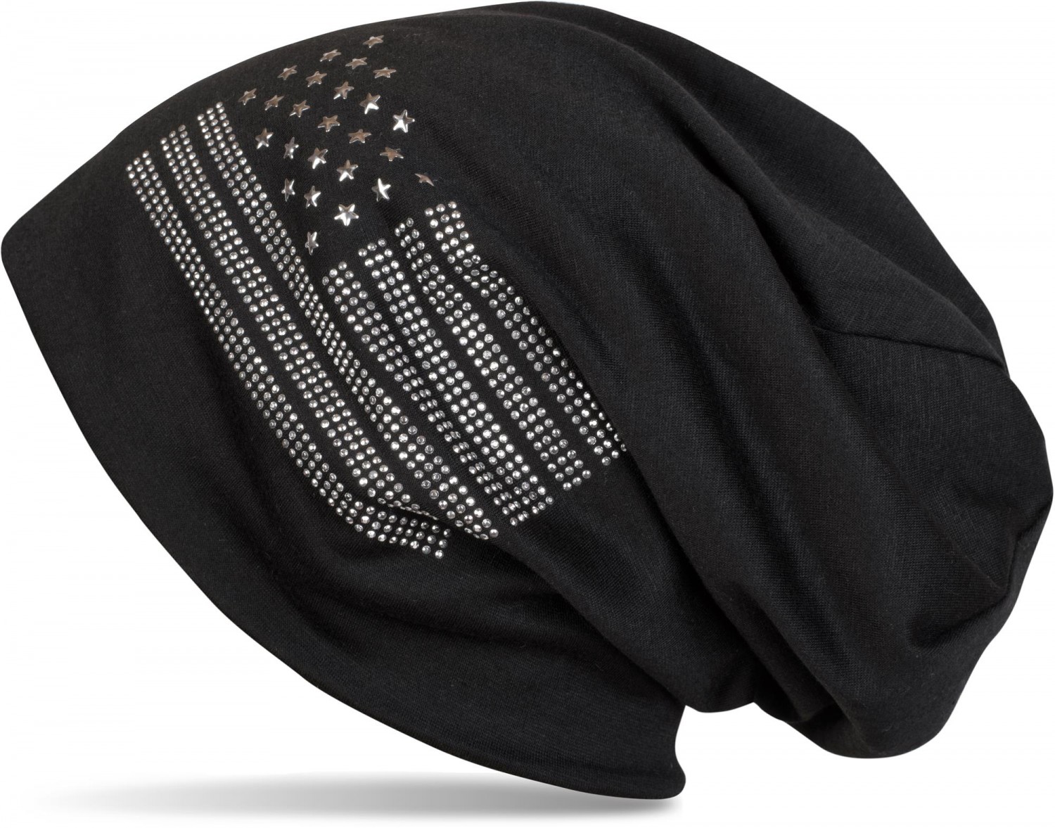 styleBREAKER Beanie "Beanie mit USA Flagge aus Strass" 1 Stk.