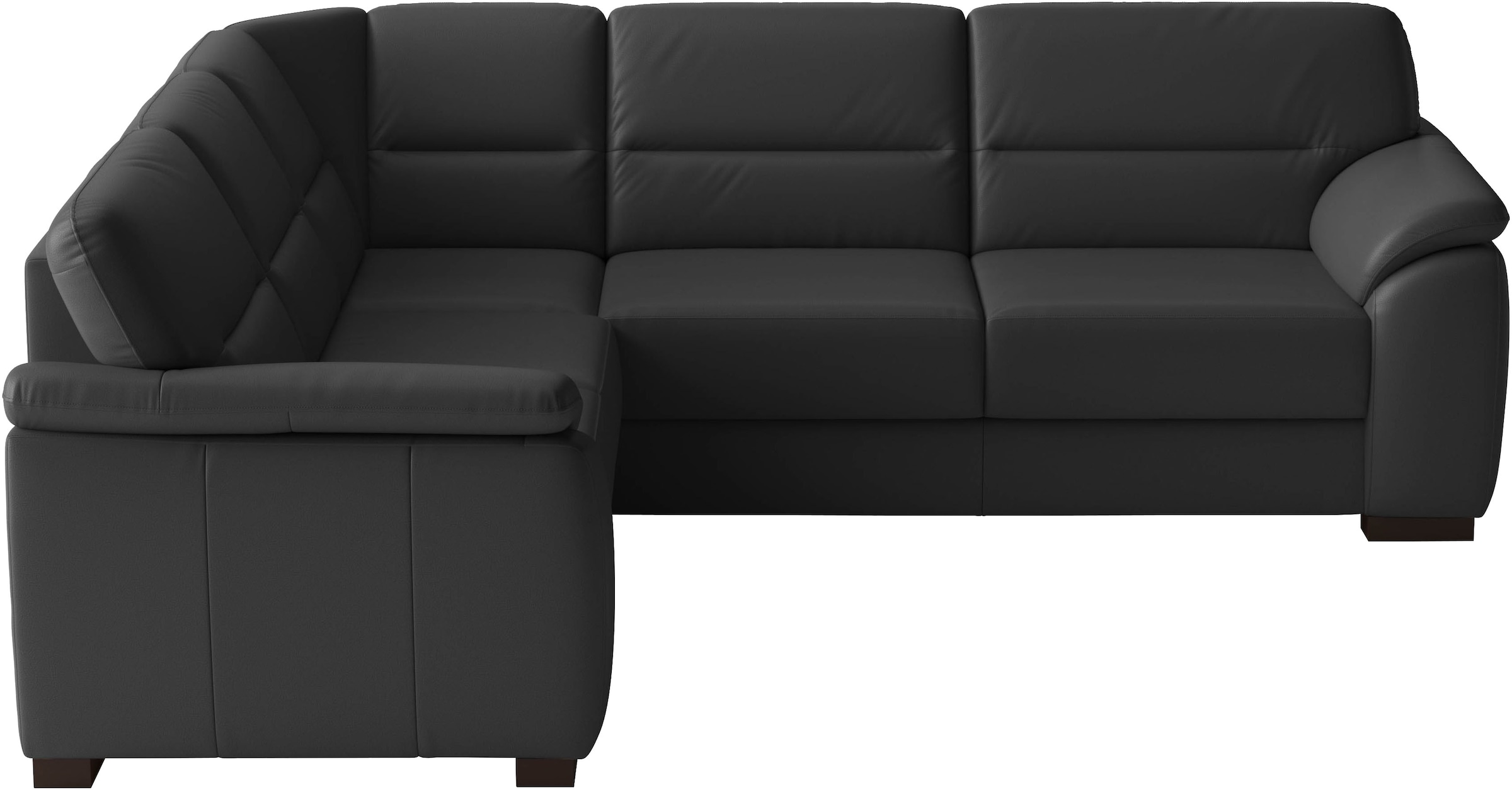 sit&more Ecksofa "Montego Leder, L-Form, B: 255cm" wahlweise mit Schlaffunktion und Schubkasten
