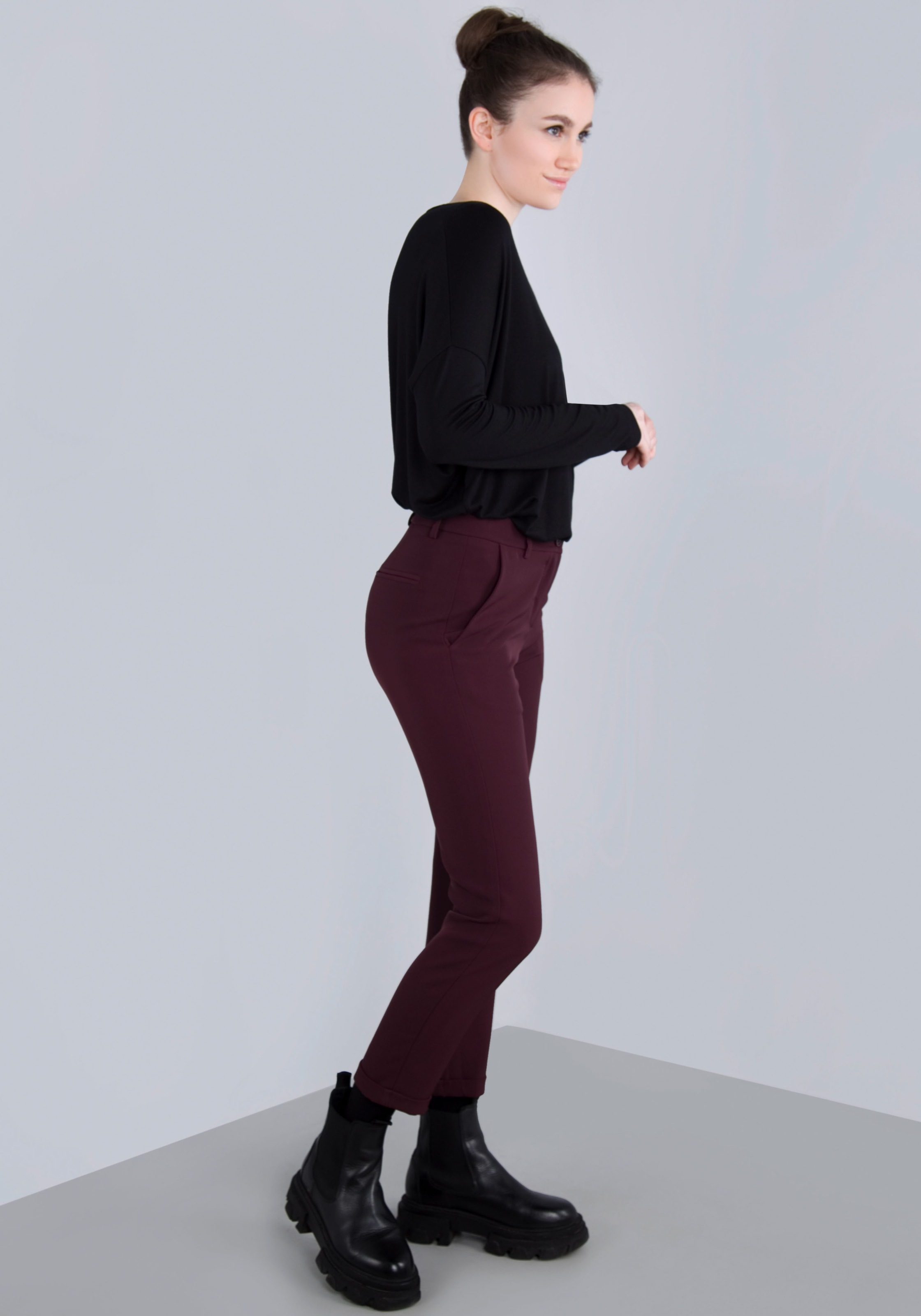 IMPERIAL Webhose, mit Stretch und Umschlagsaum