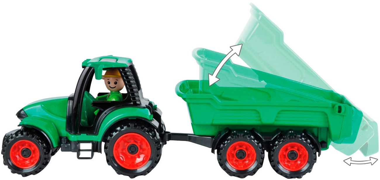 Lena® Spielzeug-Traktor »Truckies«, mit Anhänger; inklusive Spielfigur; Made in Europe