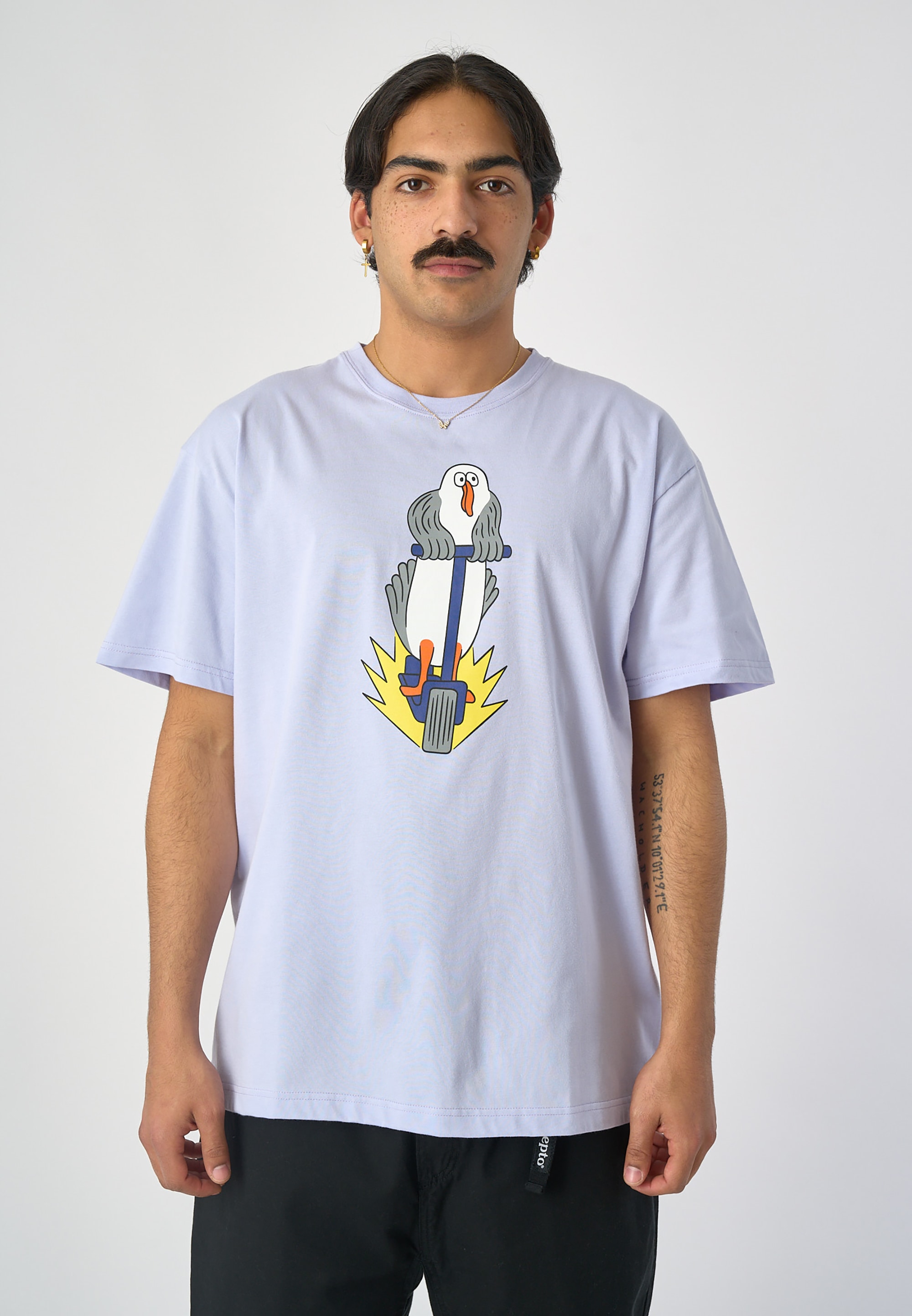 Cleptomanicx T-Shirt »Scooter Gull«, mit coolem Frontprint