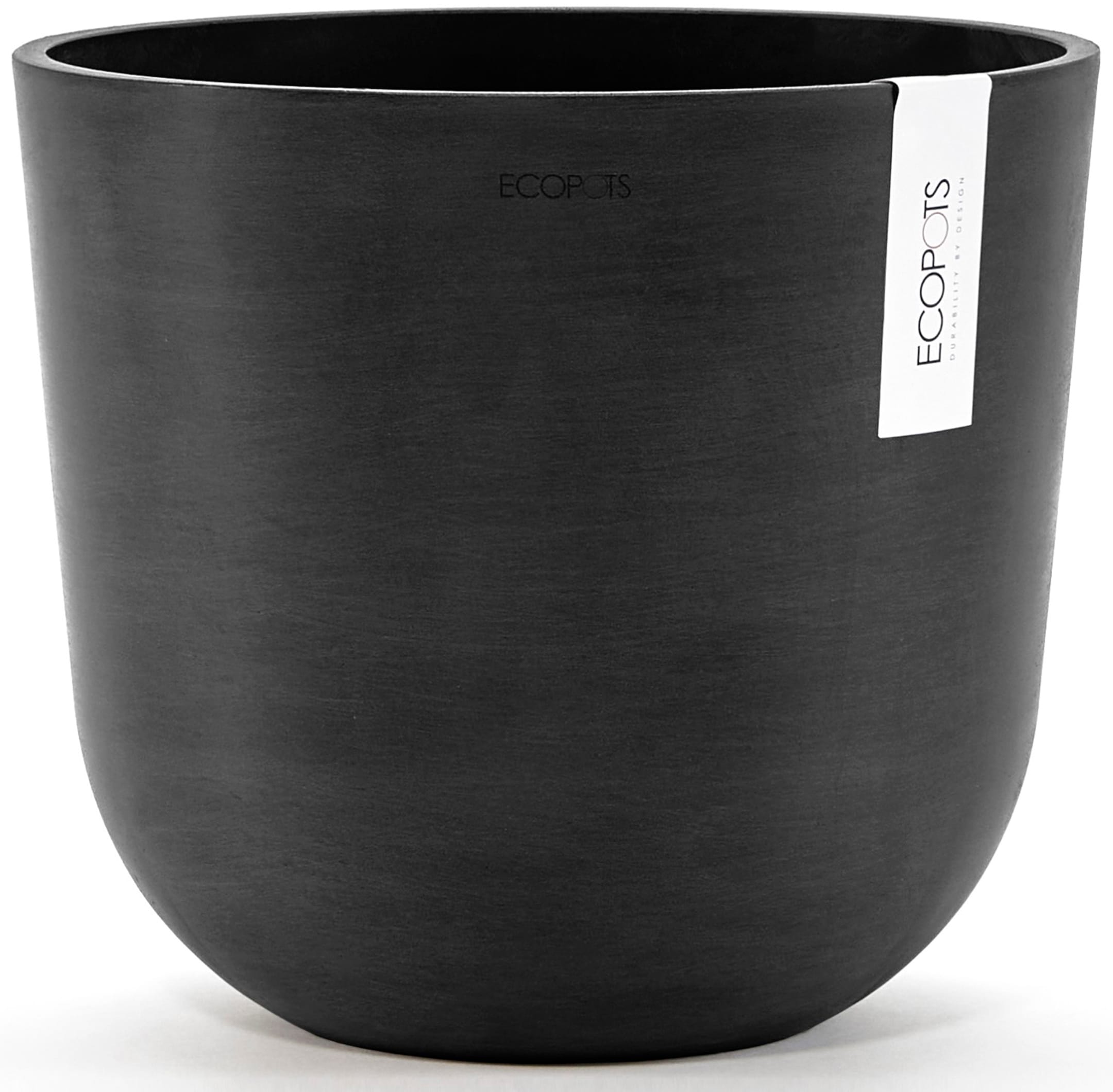 ECOPOTS Blumentopf »Oslo 25 Dunkelgrau«, für innen und außen: frostsicher, bruchsicher und lichtbeständig
