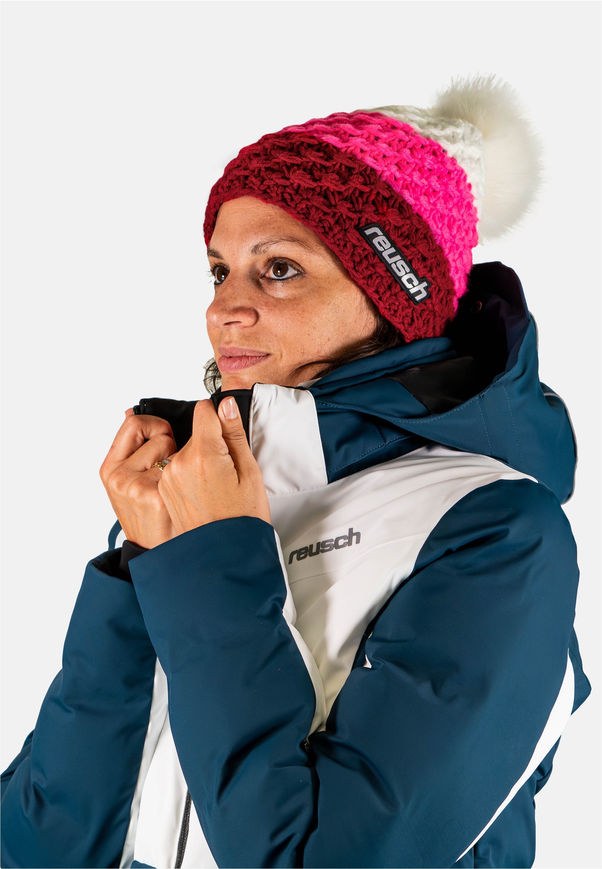 Thumbnail - Reusch Beanie "Aiden Beanie" 1 Stk. tlg. in Colourblocking-Design