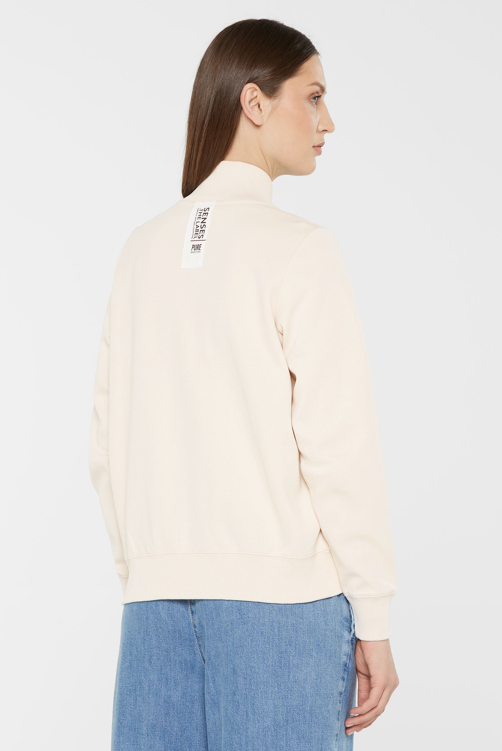 SENSES.THE LABEL Sweatjacke, mit Baumwolle