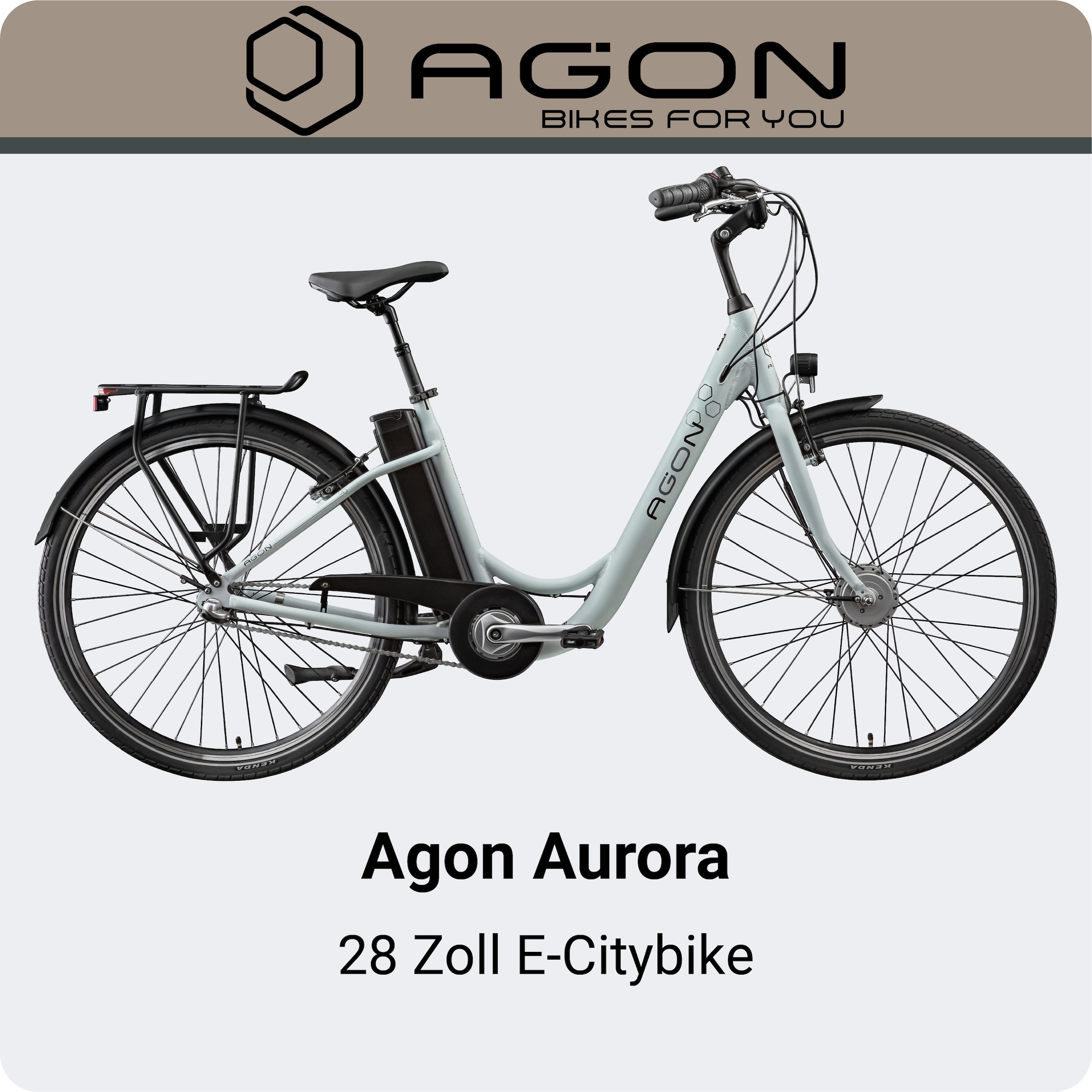AGON »Aurora« 3 Gang Nabenschaltung Frontmotor 250 W E-Bike 26" Citybike 150-175cm Pedelec Nabenmotor Fahrrad 3 Gang Licht