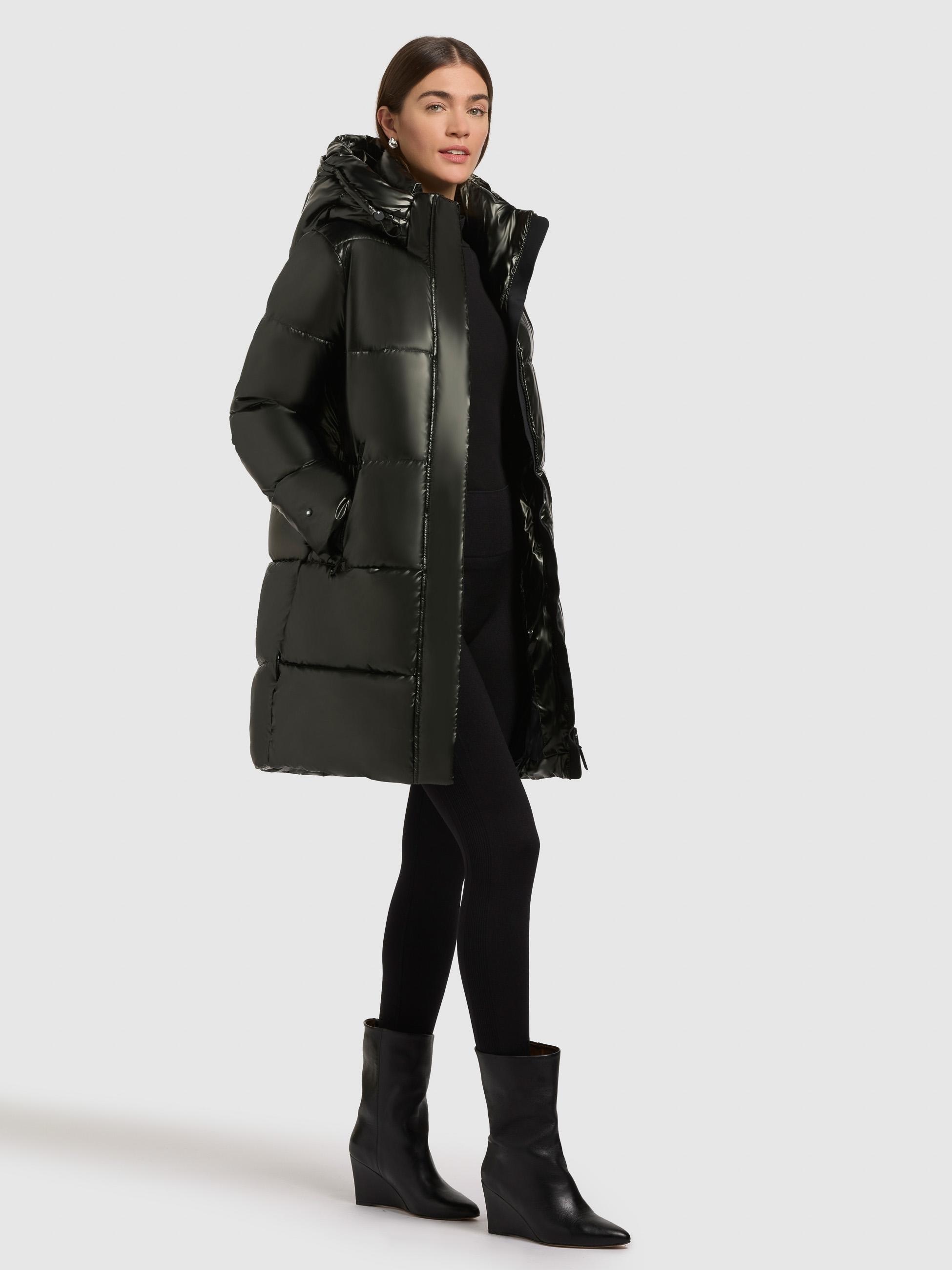 khujo Steppmantel »Haya Shiny-YM«, Wasserdichter gesteppter Damen Winter Kurzmantel