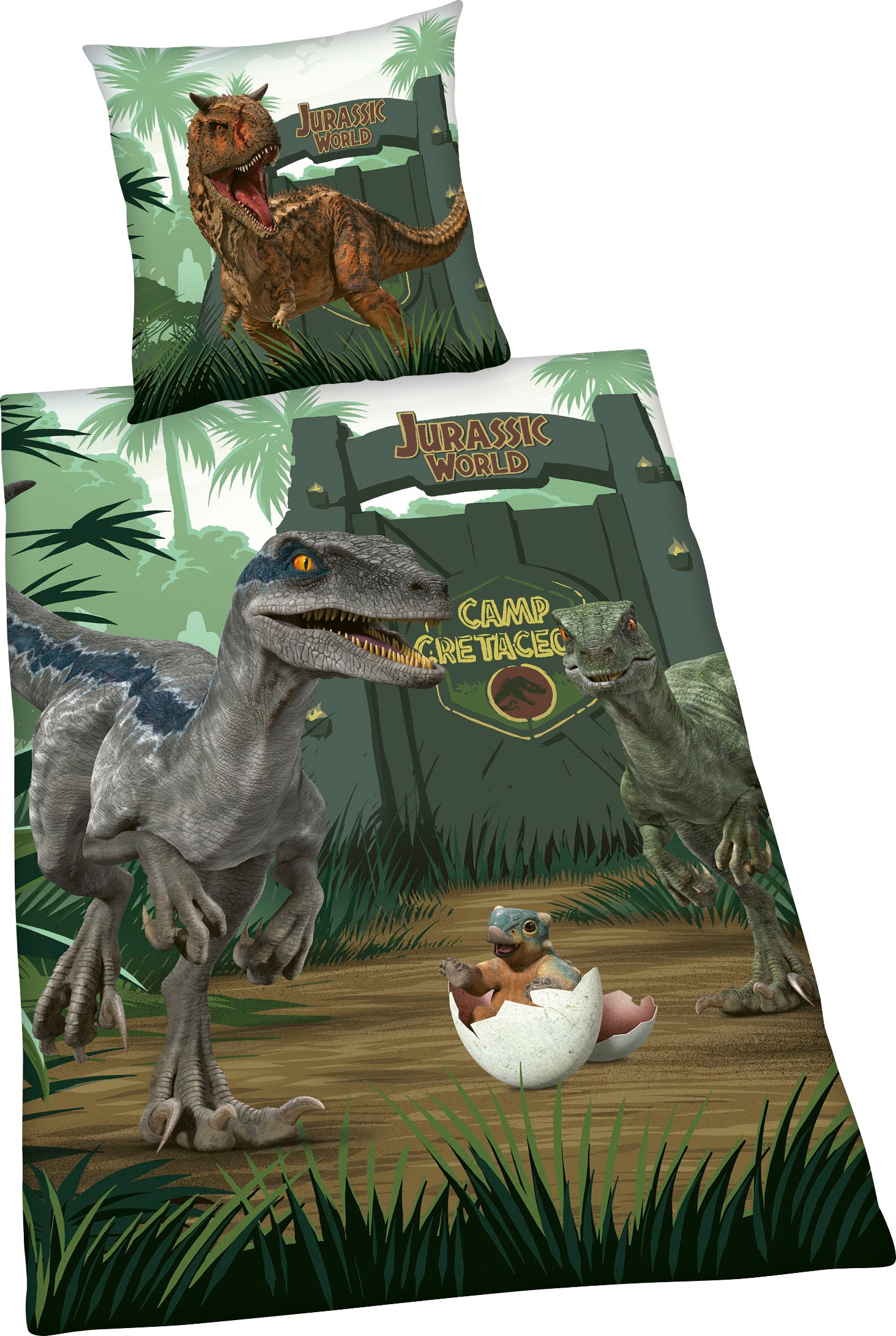 Jurassic World Kinderbettwäsche »Jurassic World Camp Cretaceous«, mit tollem Motiv