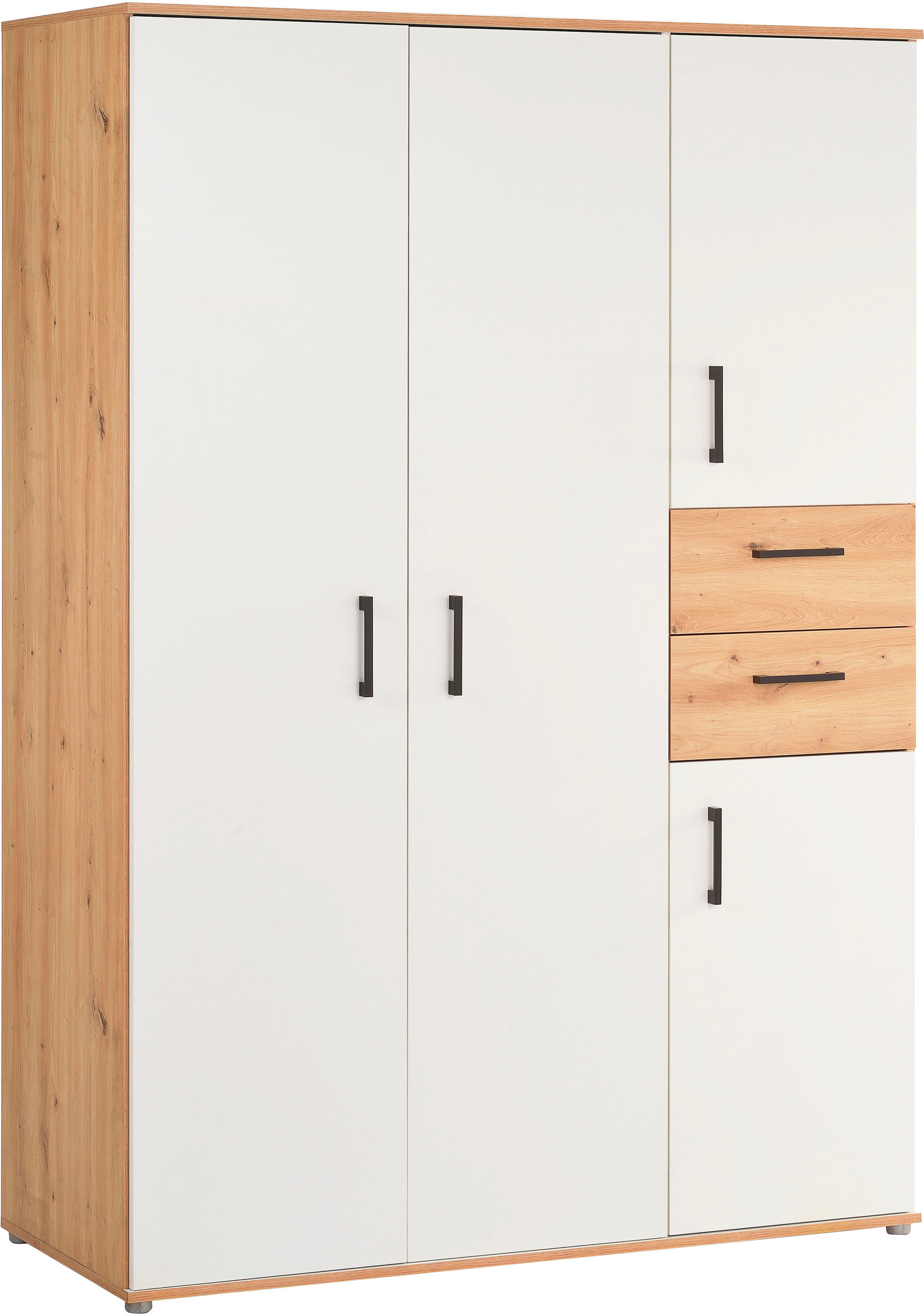 arthur berndt Jugendzimmer-Set »Jugendzimmer-Set »Bente« 5-teilig« 5tlg -Schrank, Bett, Schreibtisch, Sideboard, Standregal, 5 tlg. Stauraumstark, pflegeleicht, zeitlos, Made in Germany