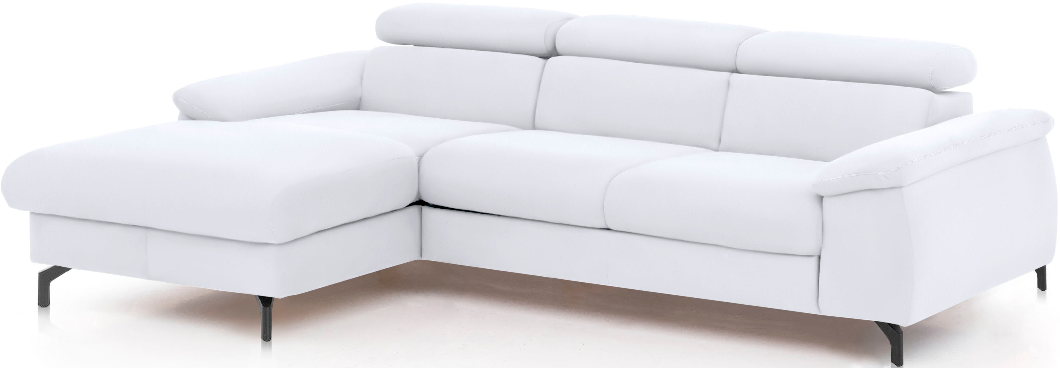 COTTA Ecksofa "Kitty L-Form, B: 242 cm" mit Kopfteilverstellung, optional Schlaffunktion & Bettkasten