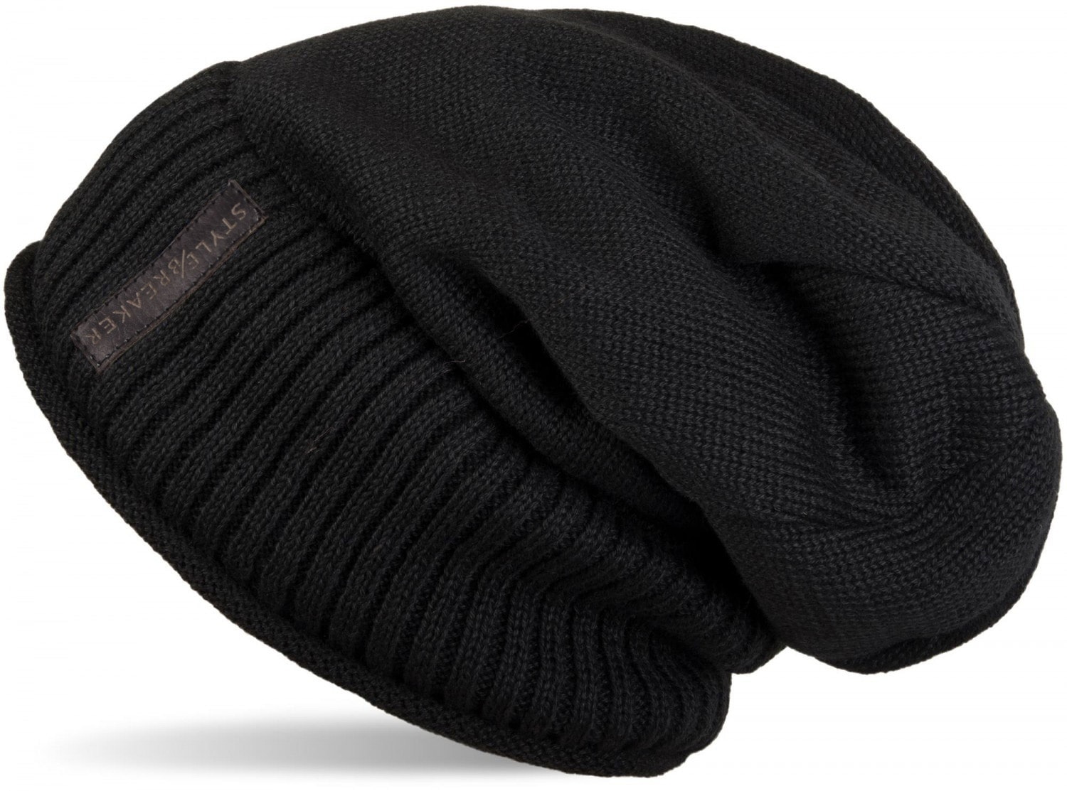 styleBREAKER Strickmütze "Feinstrick Beanie mit Teddyfleece" 1 Stk.