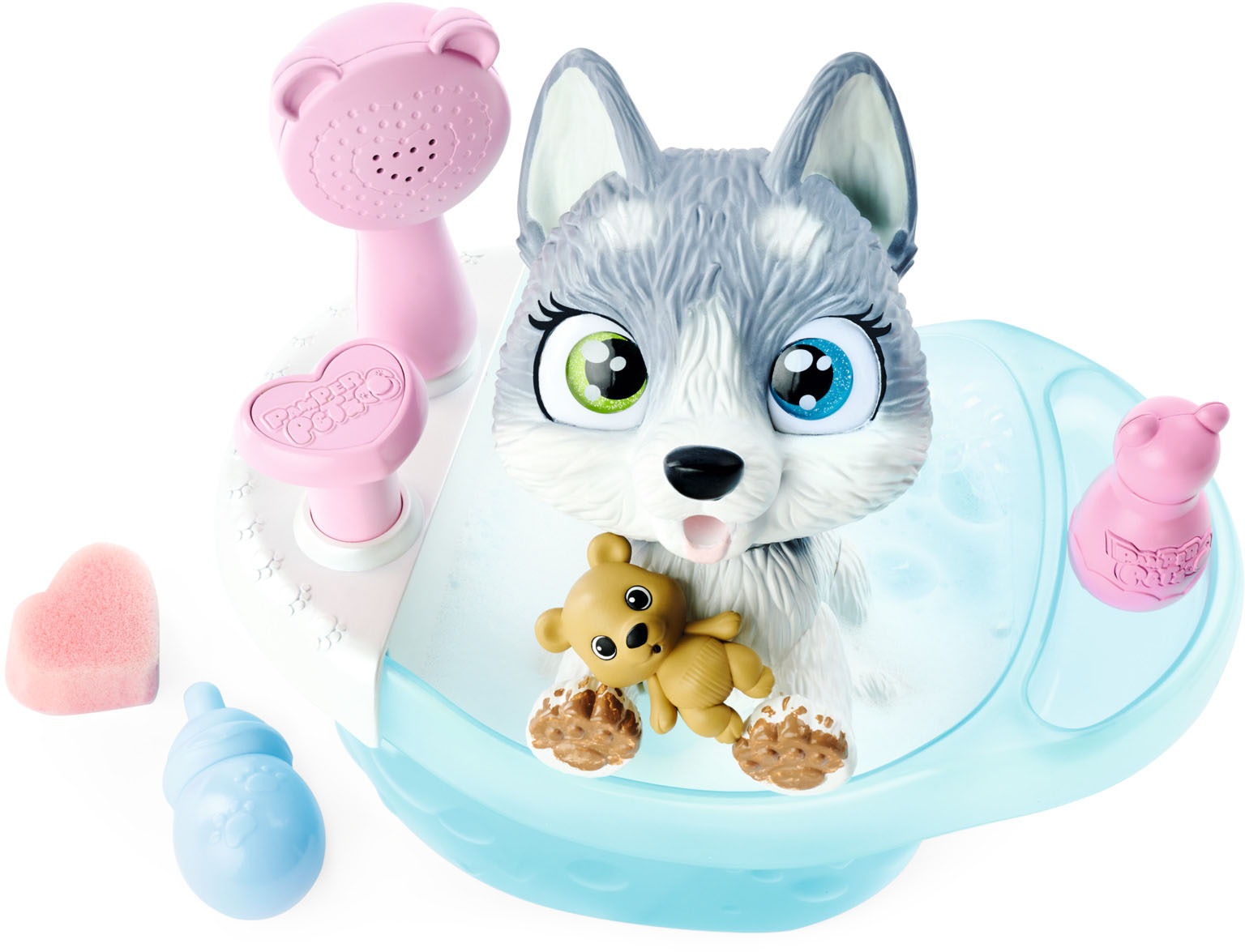 SIMBA Spielfigur »Pamper Petz Husky«, mit Badewanne