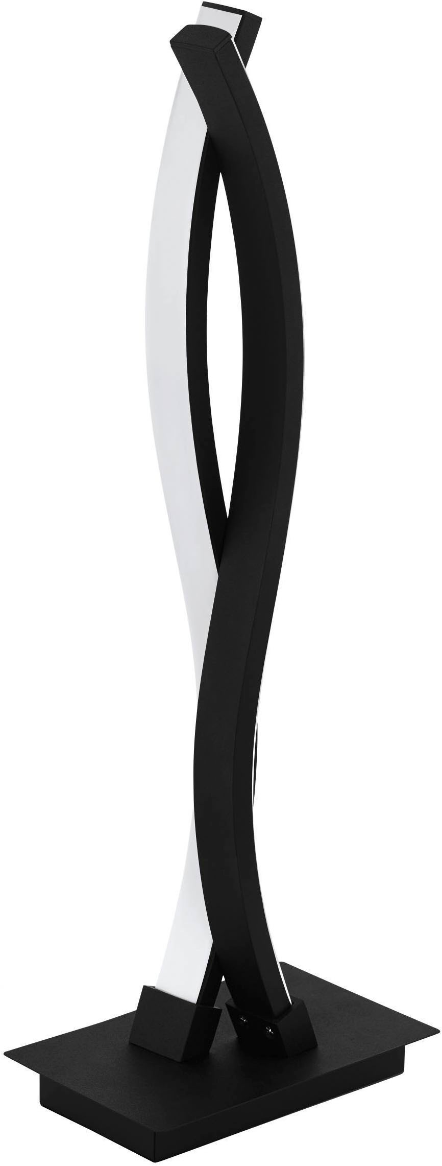 EGLO Tischleuchte »Lasana 3 Tischlampe, Wohnzimmerlampe, Stahl, Aluminum und Kunststoff« LED-Modul 1 Stk. Warmweiß