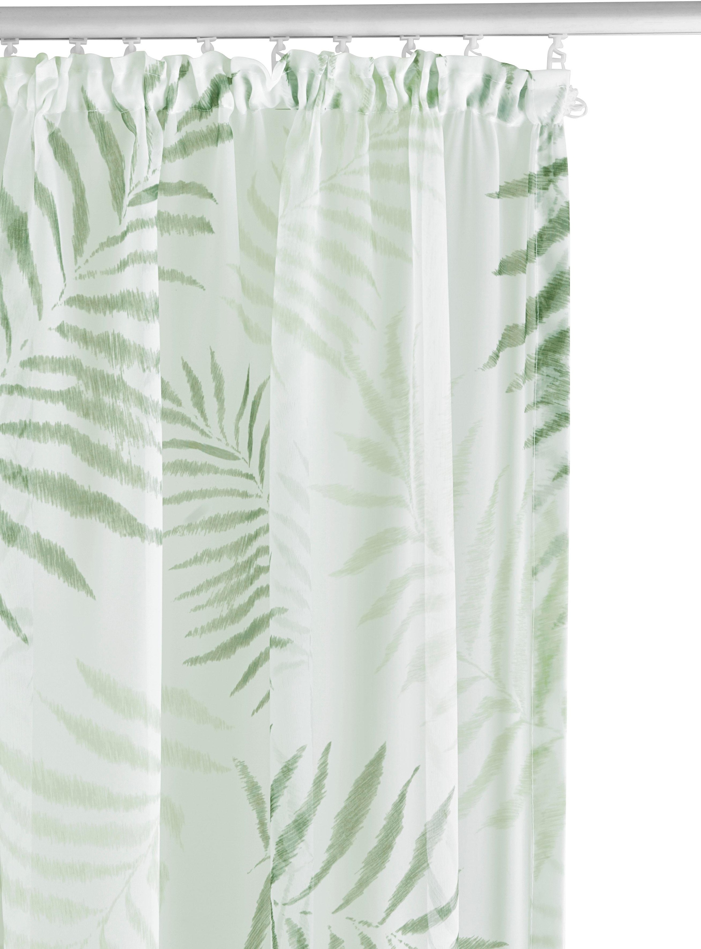 my home Gardine »Paula«, (1 St.), Halbtransparent, Voile, Polyester