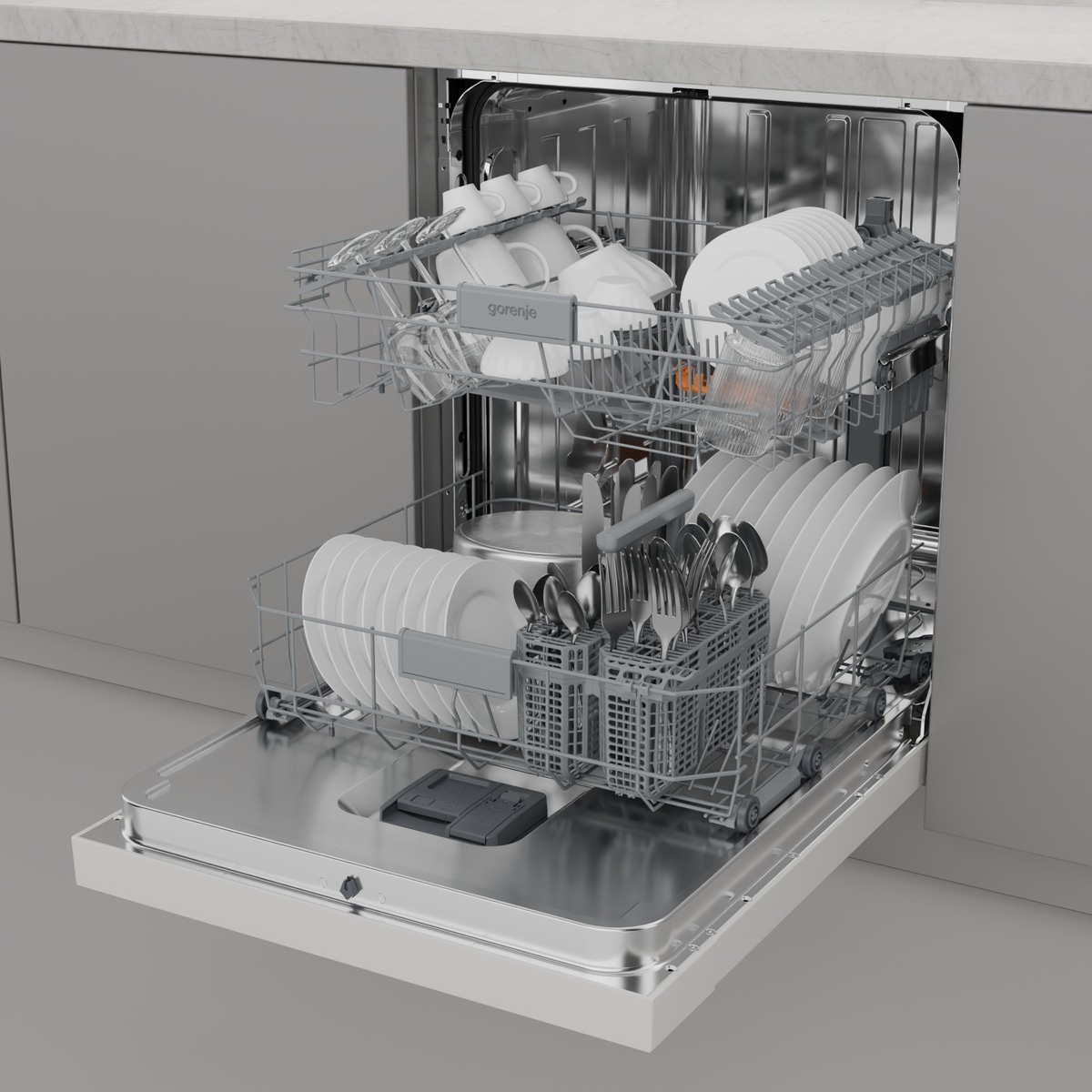 GORENJE Unterbaugeschirrspüler »GU642D90W«, 14 Maßgedecke