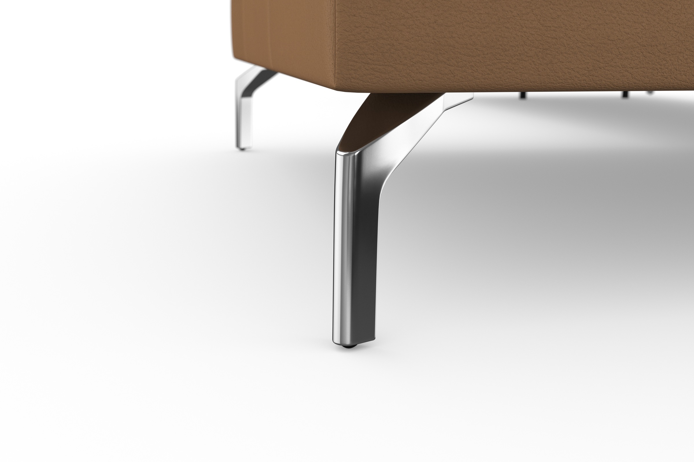 sit&more Wohnlandschaft »Bendigo U-Form«, inklusive Sitztiefenverstellung, Bodenfreiheit 15 cm, in 2 Fußfarben