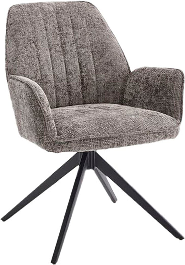 Home affaire Drehstuhl "Campanet" () 2 Stk. Bouclé moderner Drehstuhl mit g günstig online kaufen