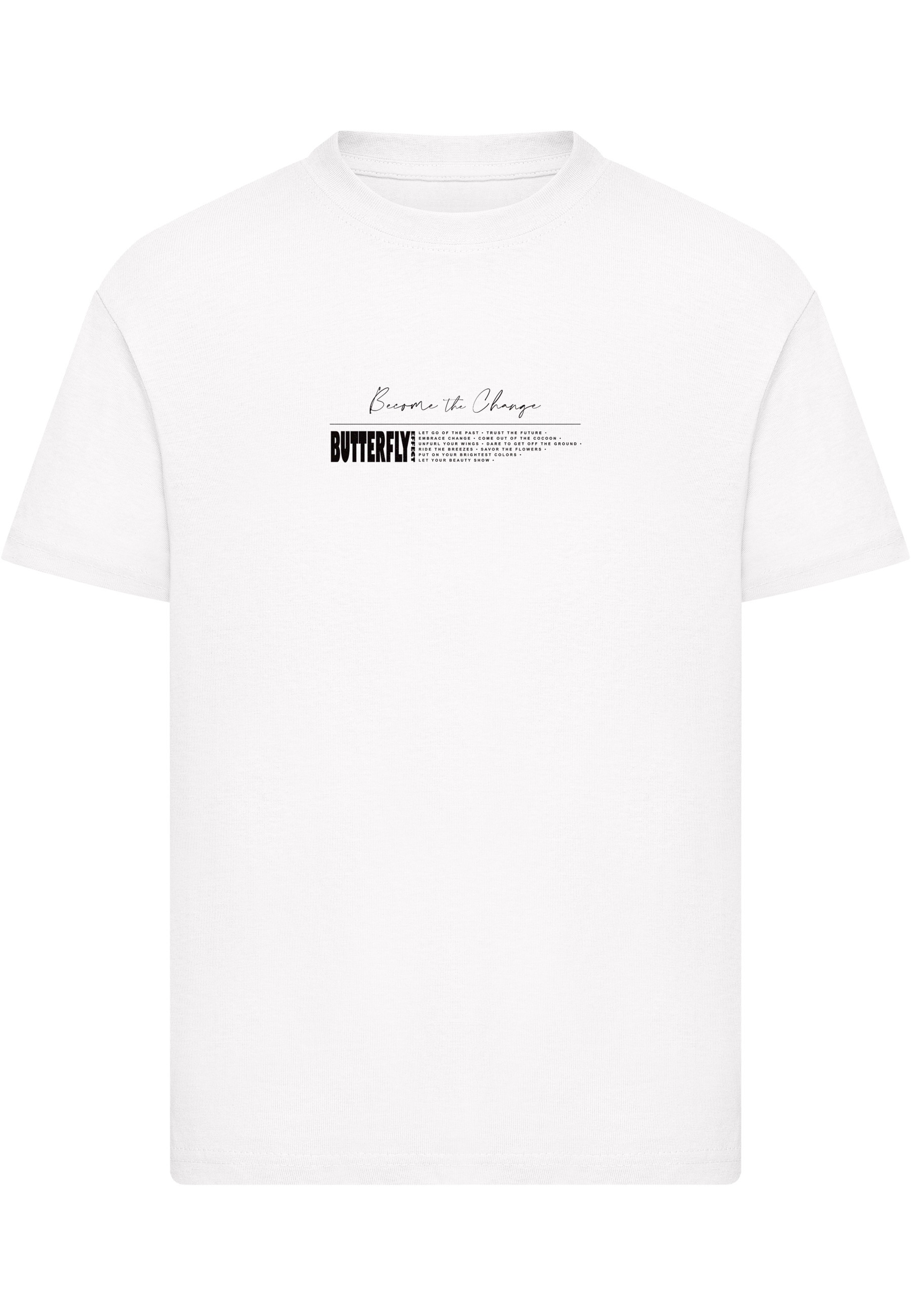 MisterTee T-Shirt "MisterTee Kids Butterfly Effect Become The Change Tee" 1