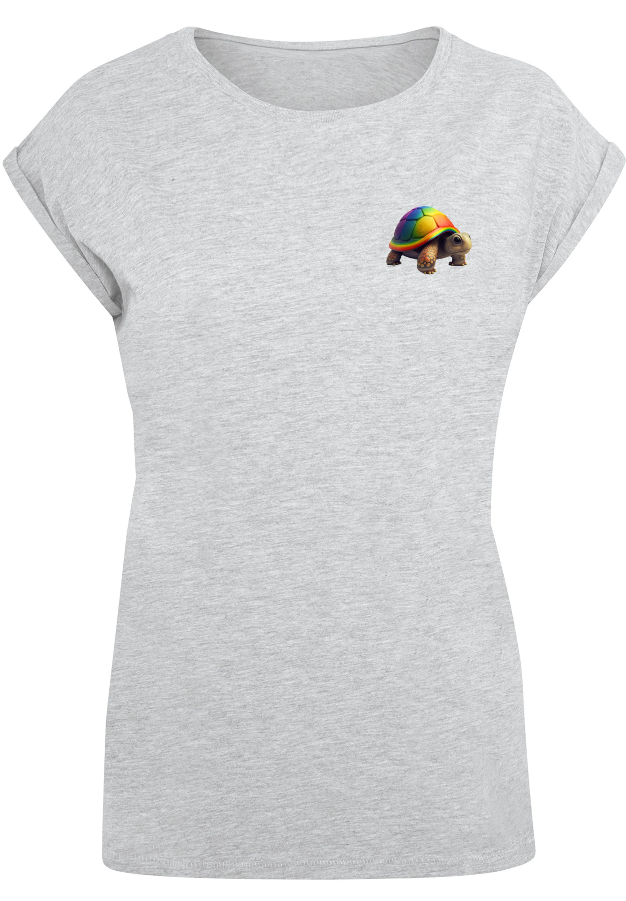 F4NT4STIC T-Shirt »Rainbow Turtle SHORT SLEEVE TEE«, Print