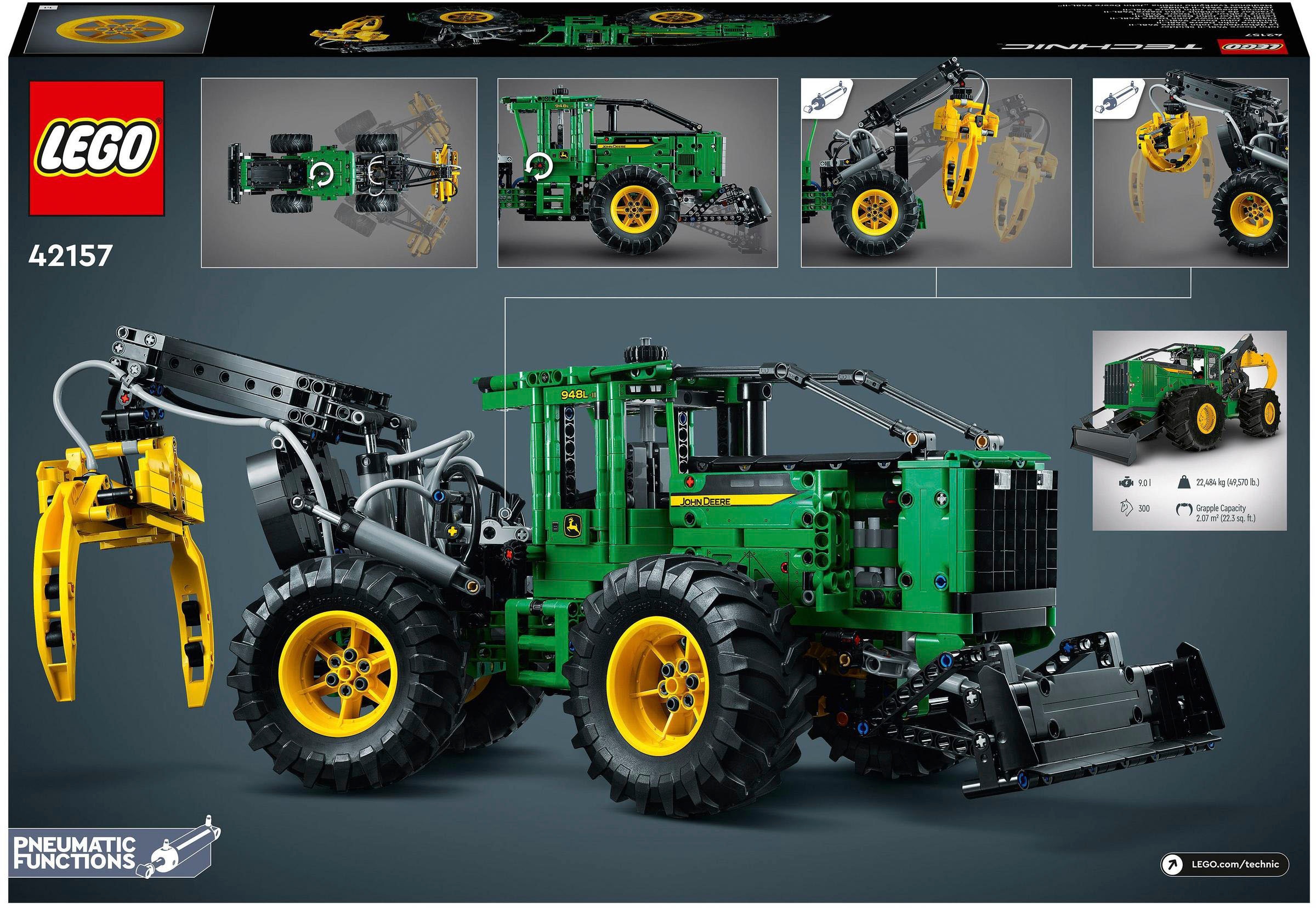 LEGO® Konstruktionsspielsteine »John Deere 948L-II Skidder (42157), LEGO® Technic«, (1492 St.), Made in Europe