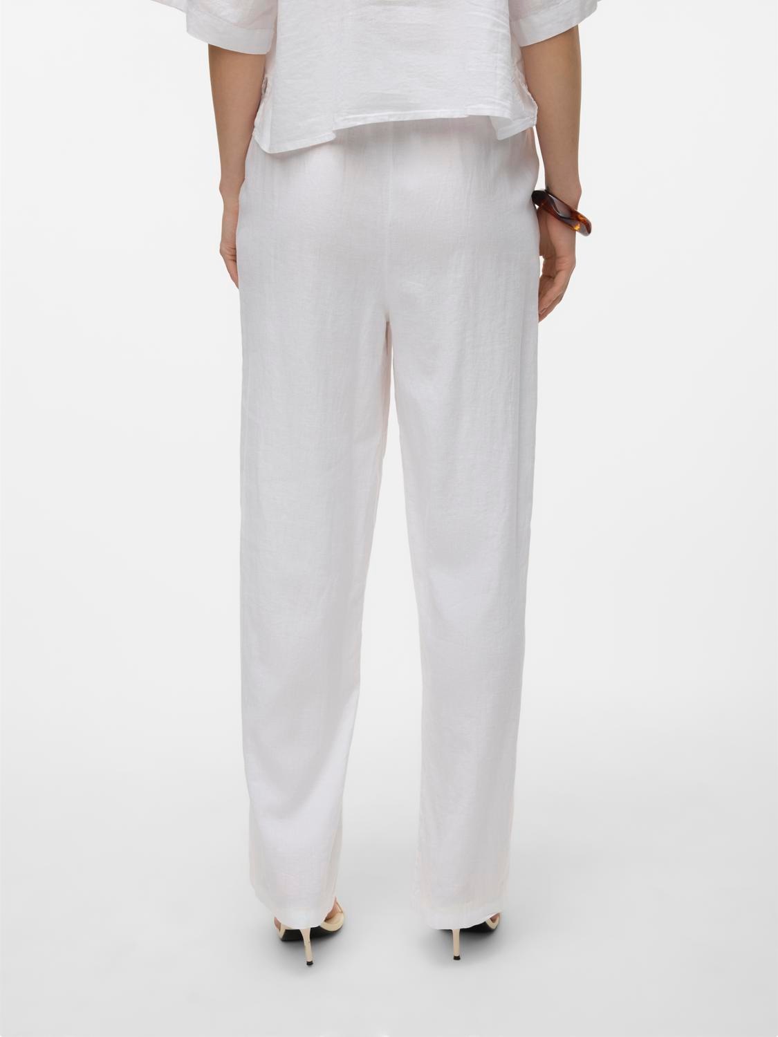 Thumbnail - Vero Moda Schlupfhose "VMLINN LINEN PANTS WVN NOOS" Sommerhose, mit Leinen