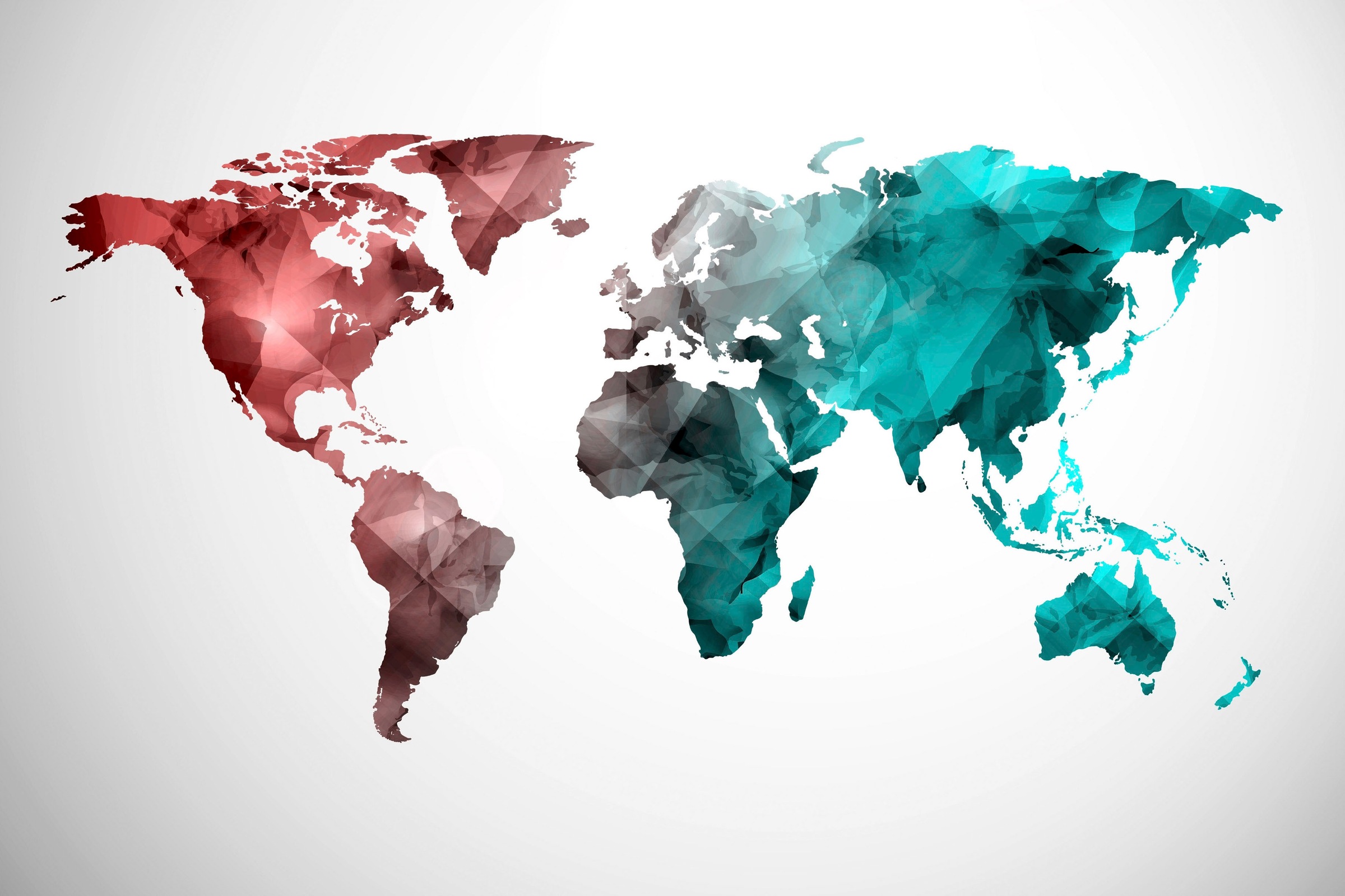 A.S. Création Leinwandbild »World Graphic«, Kunst-Weltkarte-Kinder, (1 St.), Atlas Weltkarte Bunt Aquarell Keilrahmen Leinwand-Bild Wohnzimmer Wand