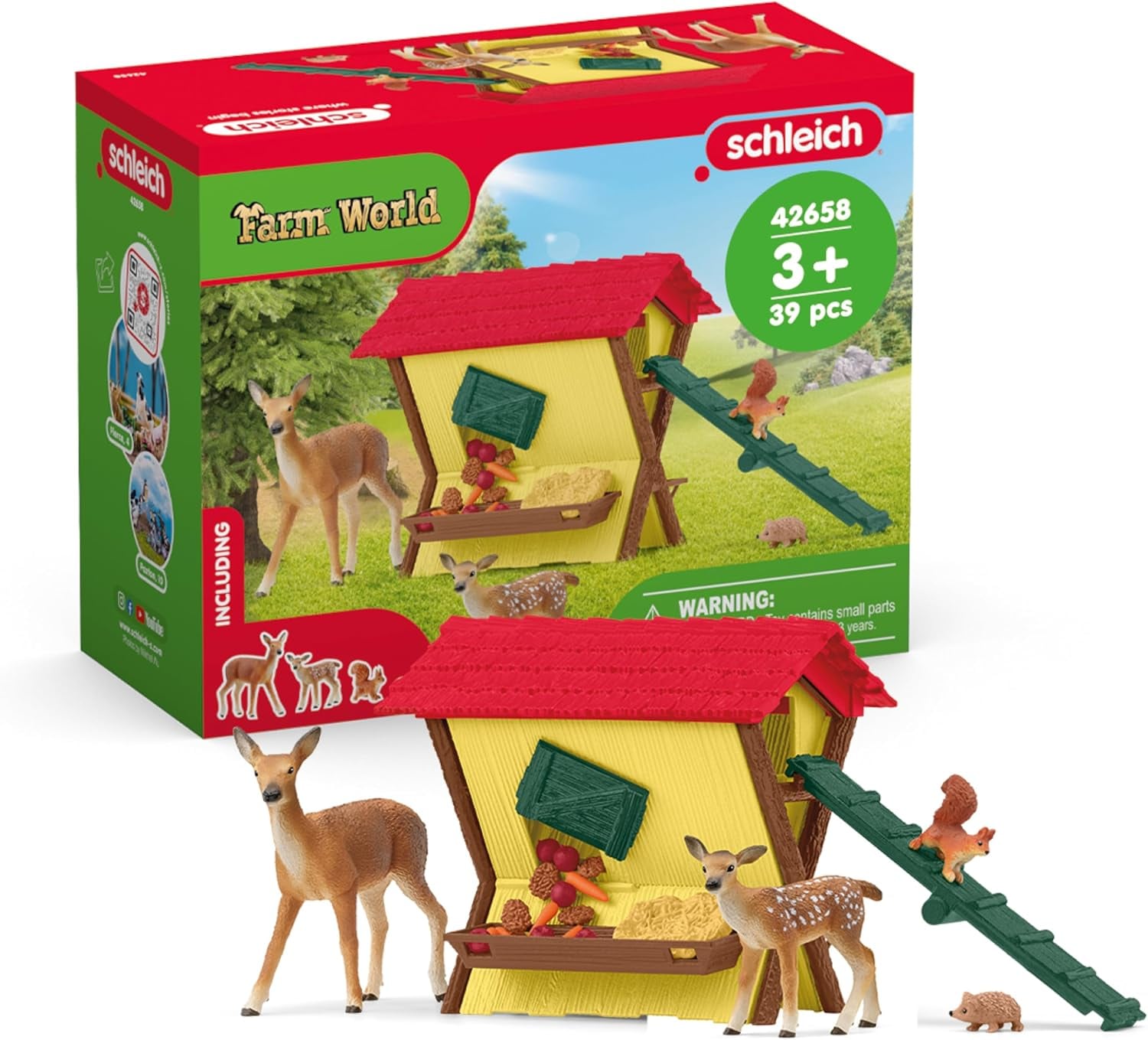 Schleich® Spielwelt »FARM WORLD, Fütterung der Waldtiere (42658)«