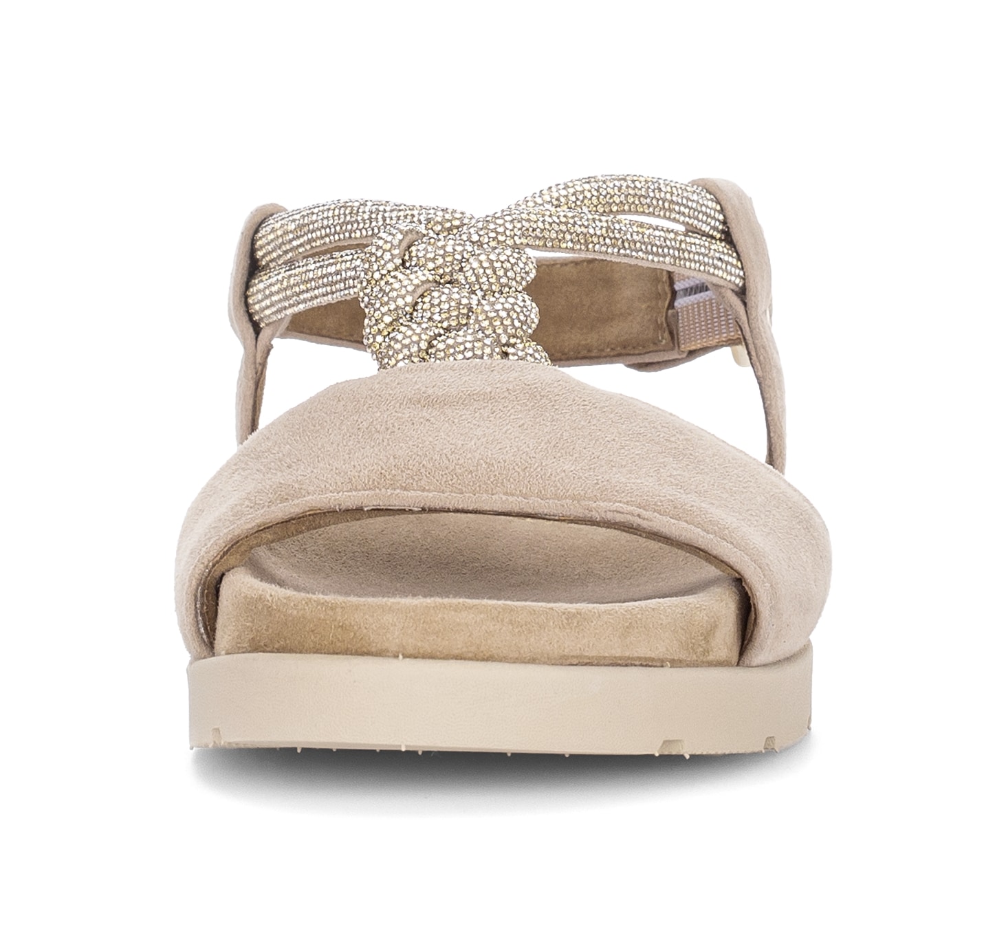 Gabor Riemchensandale  Plateau, Sandalette, Sommerschuh mit funkelnden Strasssteichen