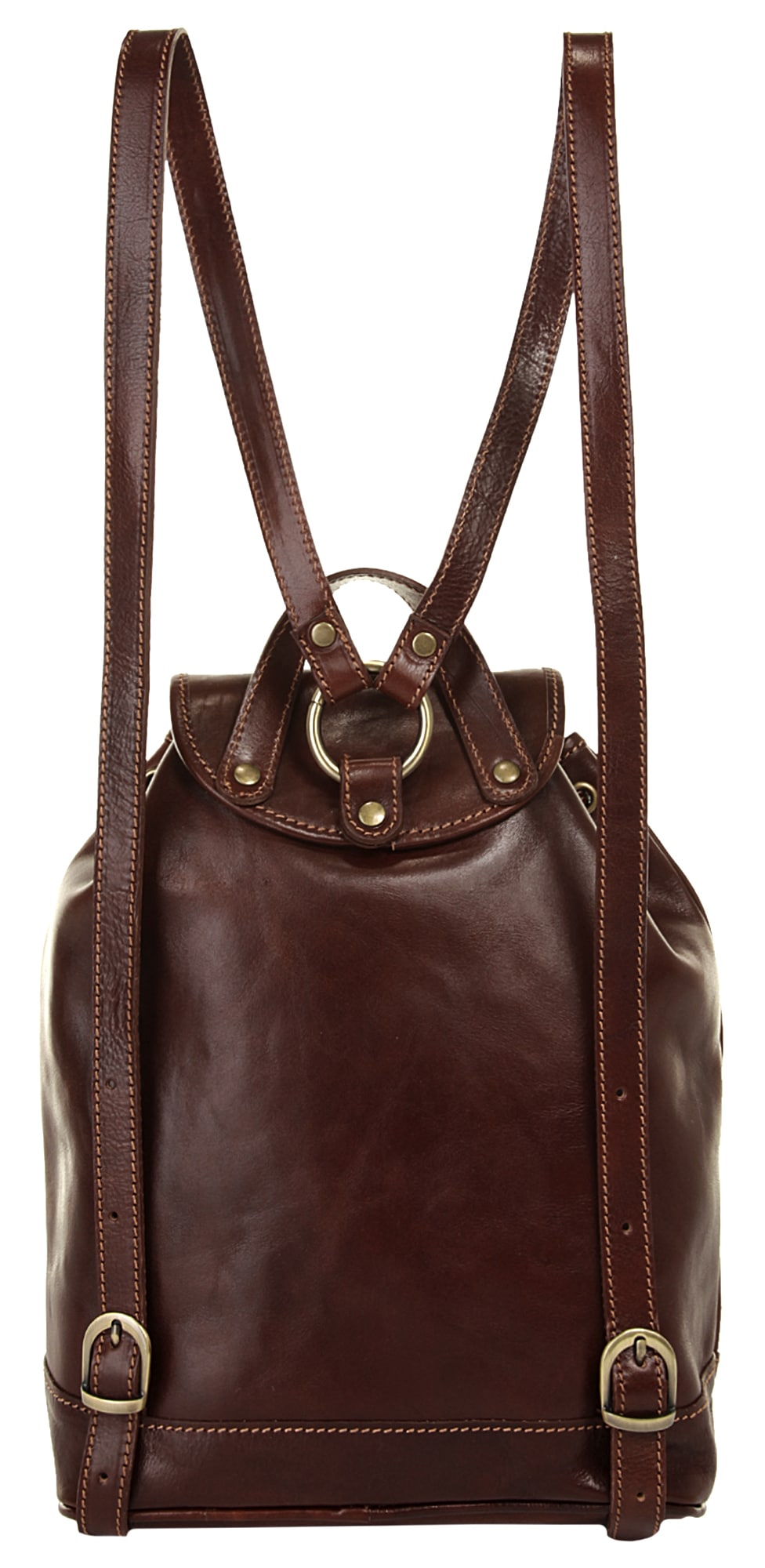 Piké Cityrucksack, echt Leder, Made in Italy