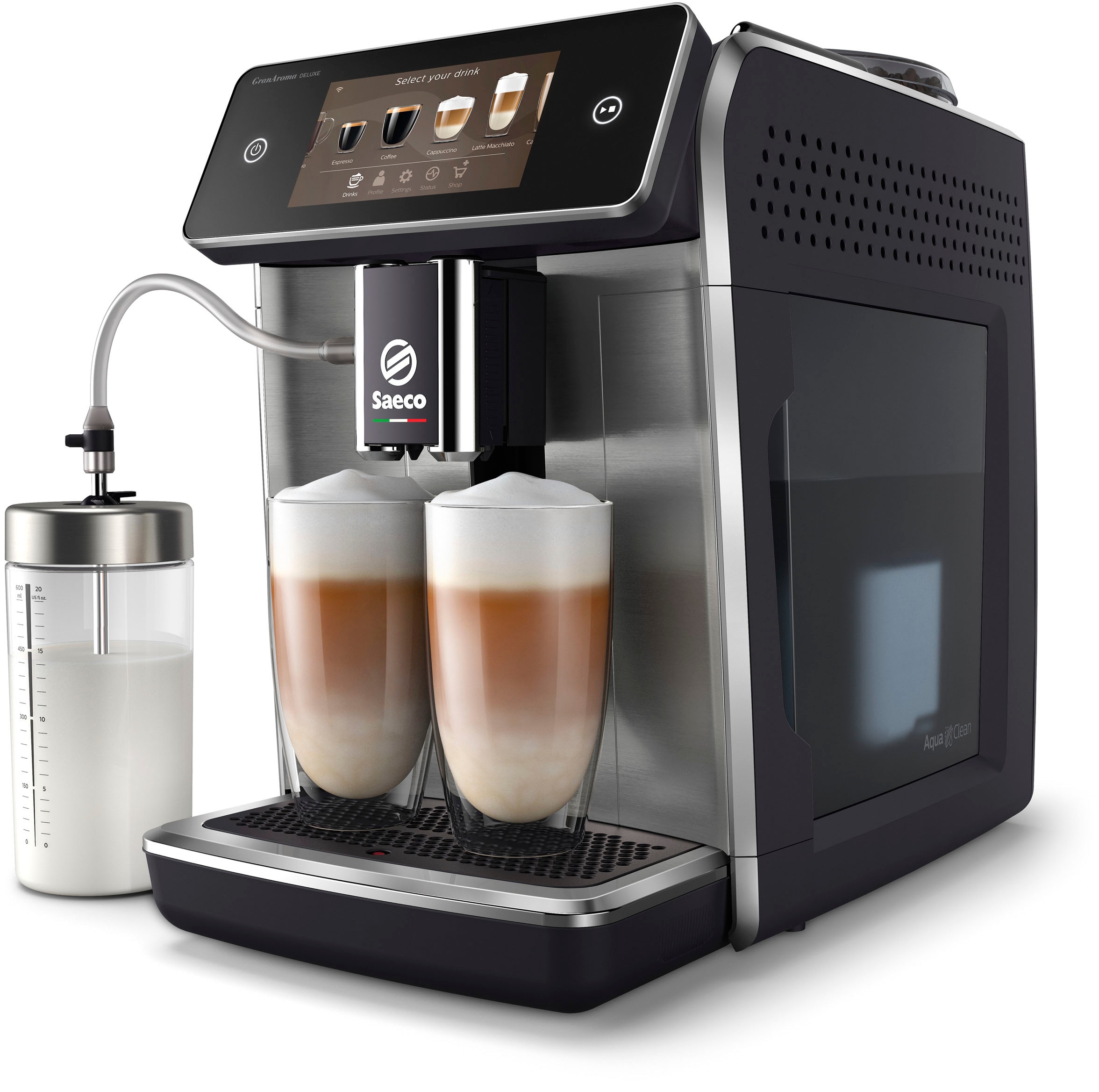 Saeco Kaffeevollautomat »Saeco GranAroma Deluxe SM6685/00« Pflegeset CA6707/10 im Wert von UVP 49,99€
