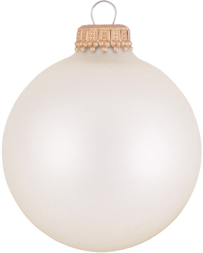 Christbaumkugeln Kugel - Glitterranken Frost/Klar Goldpunkte Krebs