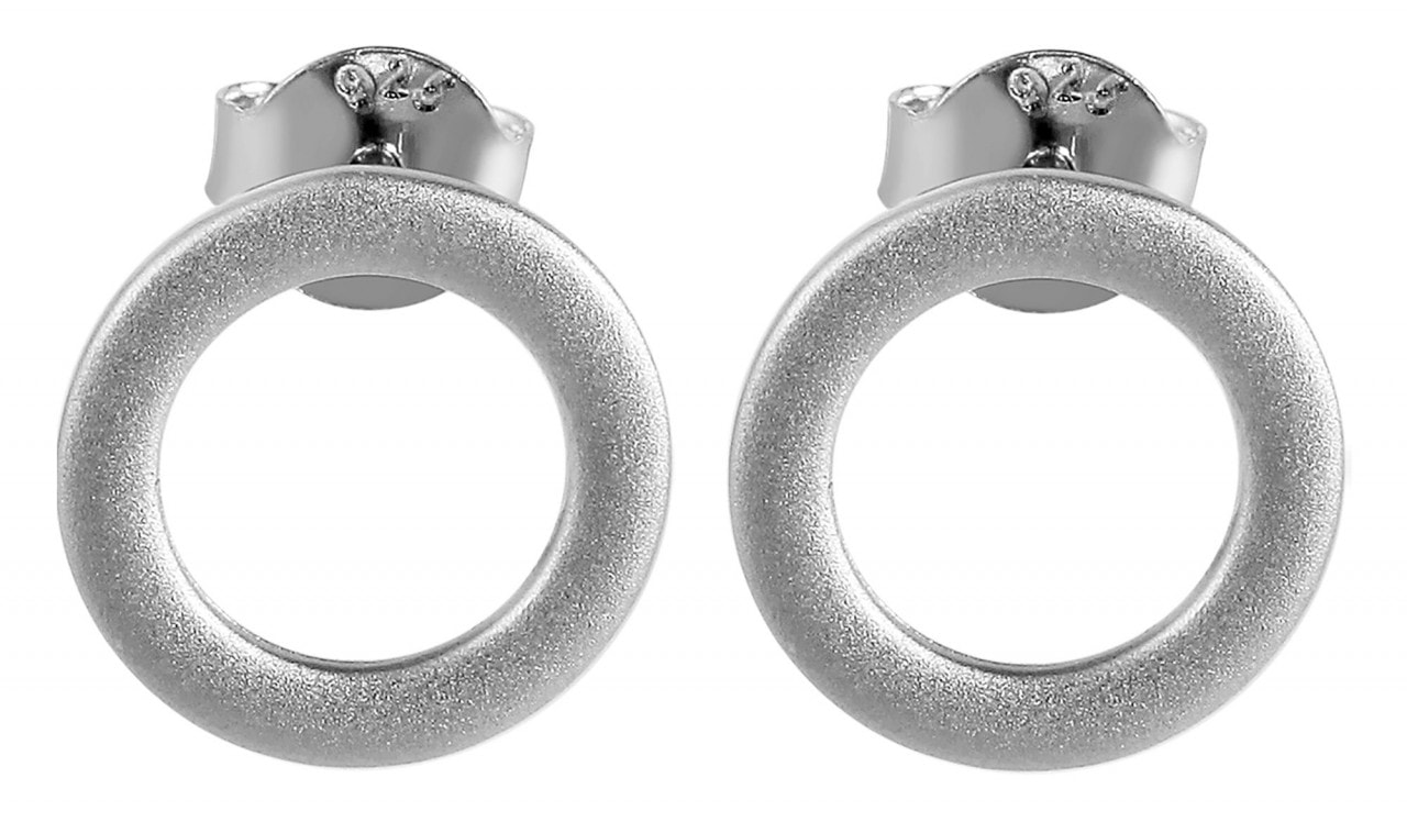 Adelia´s Paar Ohrhänger »Damen Ohrstecker aus 925 Sterling Silber Ø 11 mm«